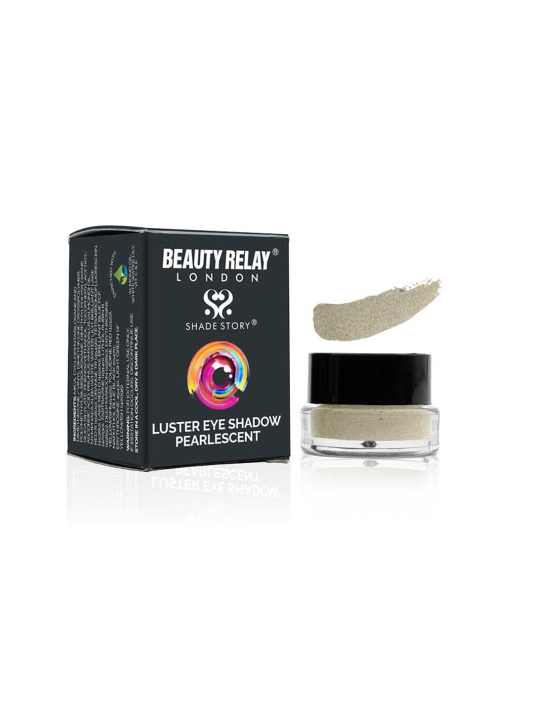 BeautyRelay London Shade Story Luster Pearlescent Sparkle Smooth & Silky Eye Shadow - Feather Touch