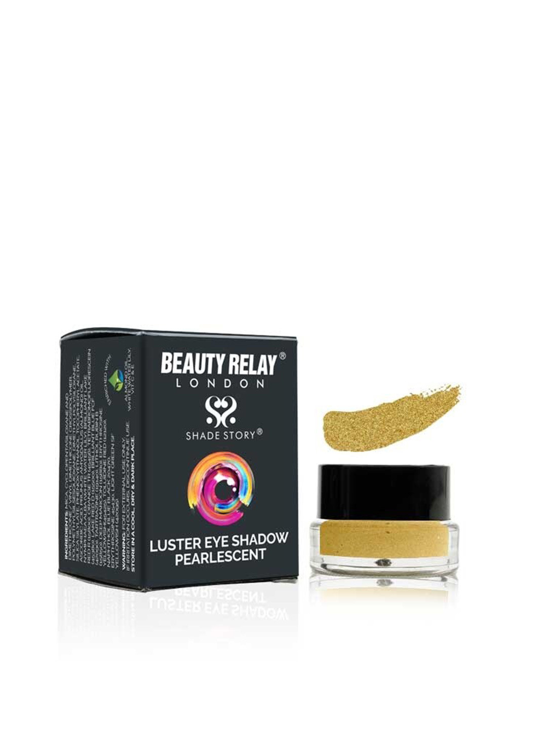 BeautyRelay London Shade Story Luster Pearlescent Sparkle Smooth & Silky Eye Shadow - Rich Gold