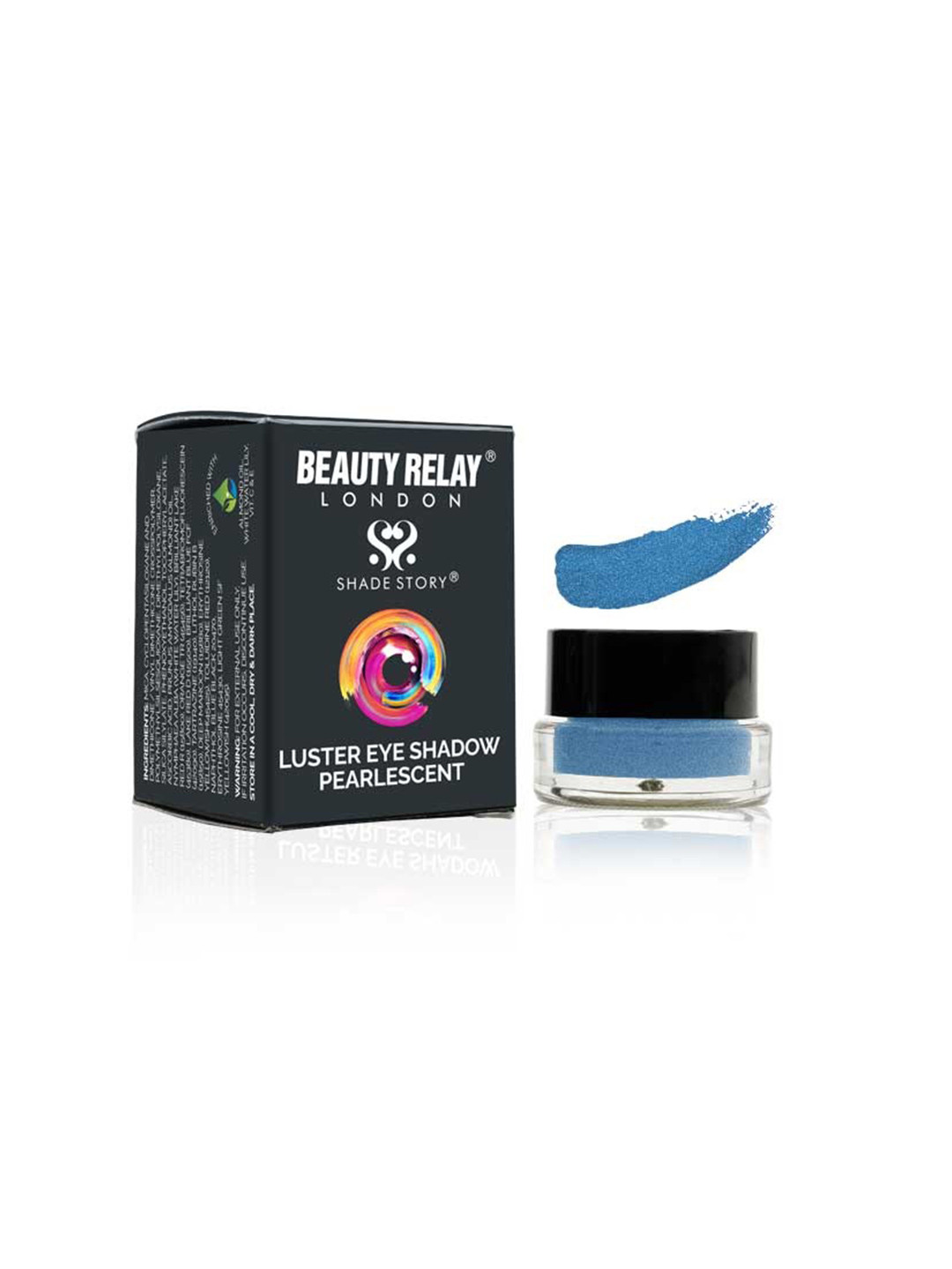 BeautyRelay London Shade Story Luster Pearlescent Sparkle Smooth & Silky Eye Shadow - Sparkling Blue