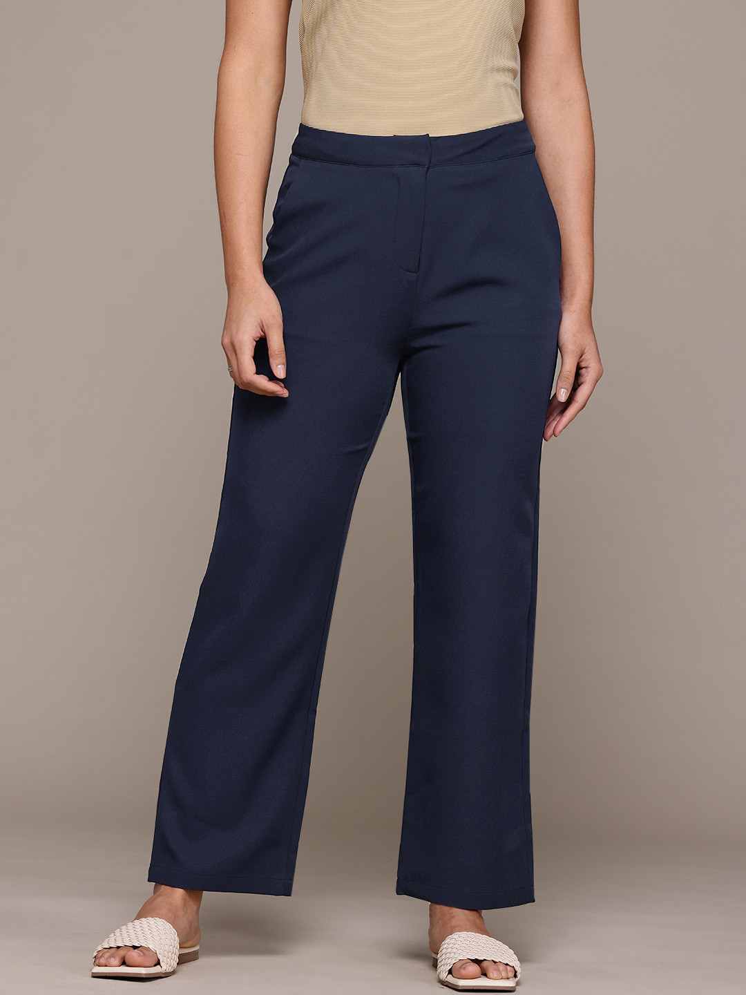 Ritu Kumar Women Relaxed Straight Leg Trousers