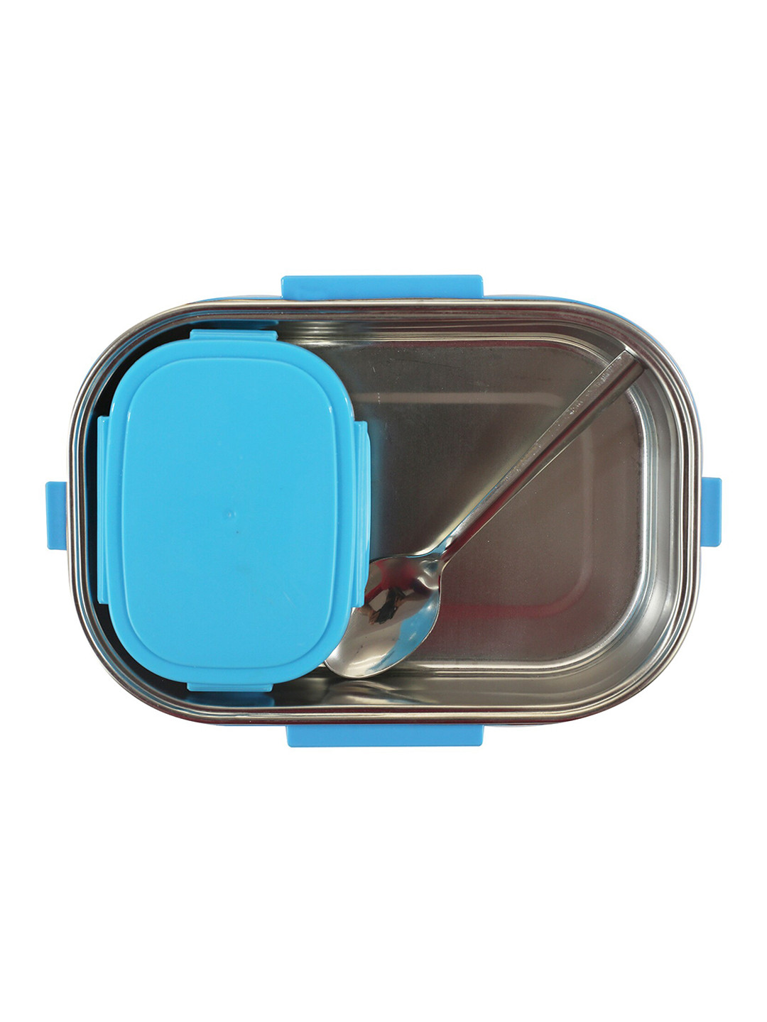 Smily Kiddos Surfer Shark Insulated Dishwasher Safe 3PCs Lunch Box With Spoon and Fork