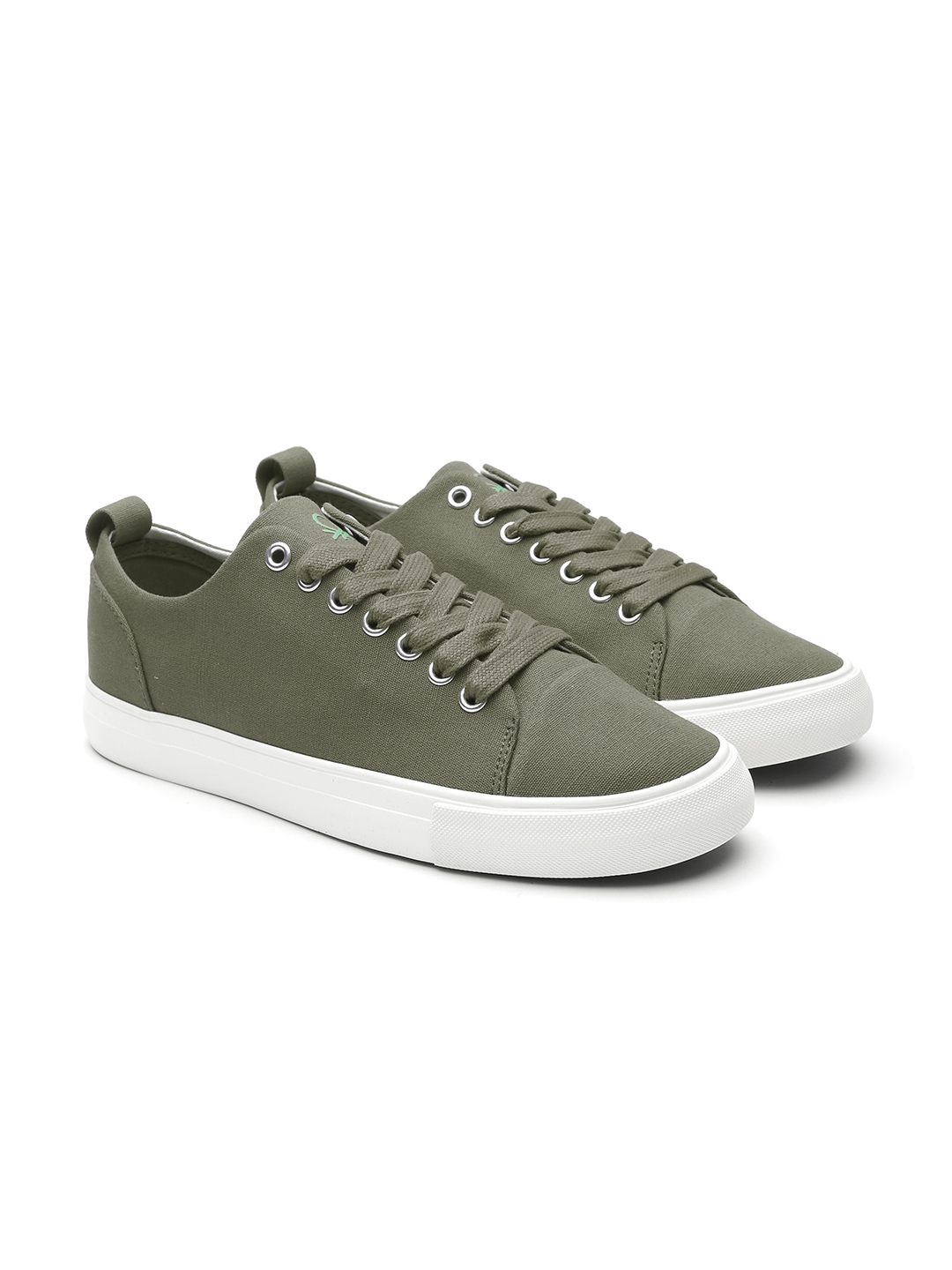 United colors of benetton olive green sneakers cheap