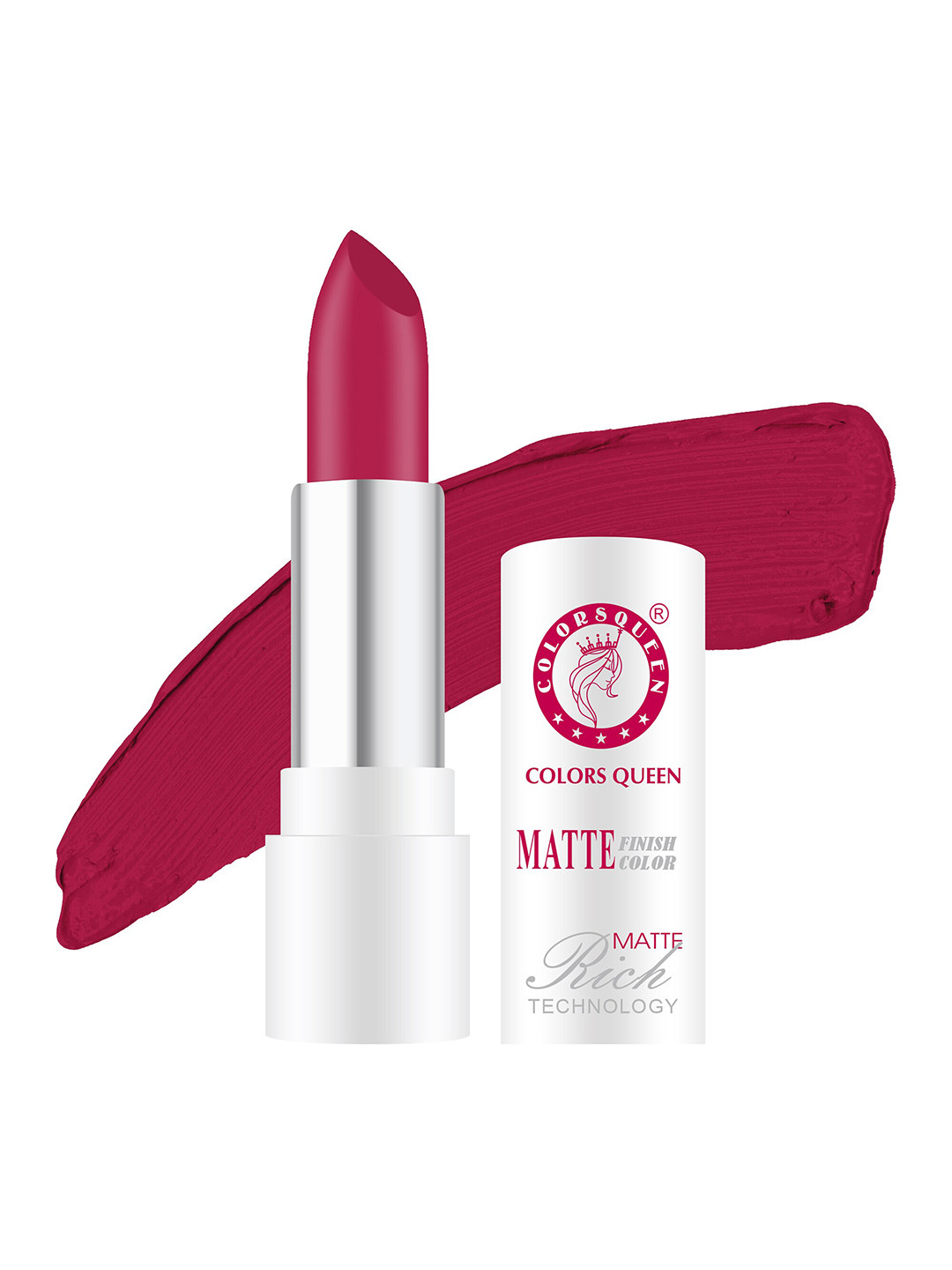 Colors Queen Rich Matte Non-Transfer Long-Lasting Lipstick 3 g- Pinky