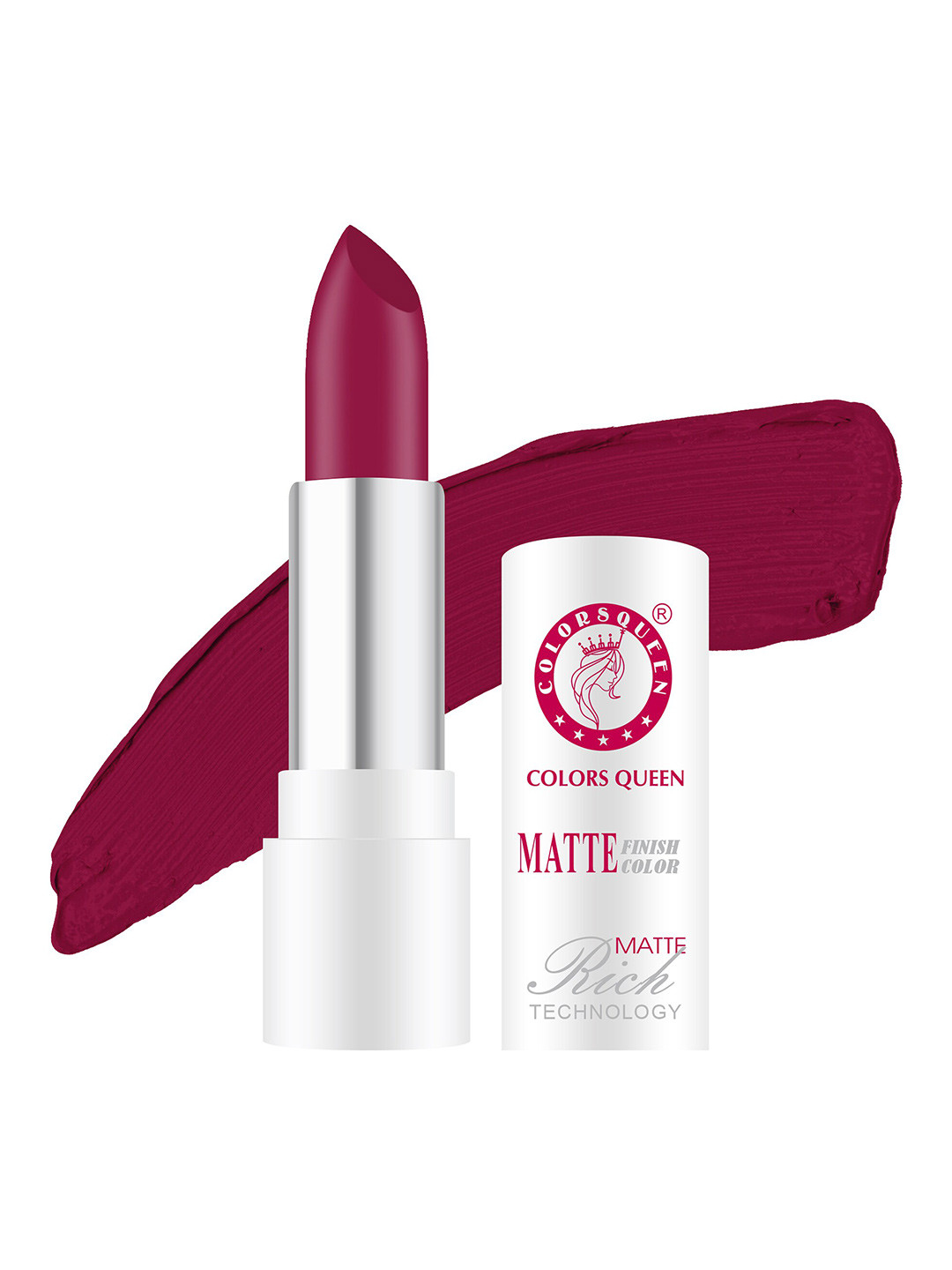 Colors Queen Rich Matte Non-Transfer Long-Lasting Lipstick 3 g- Hot Red