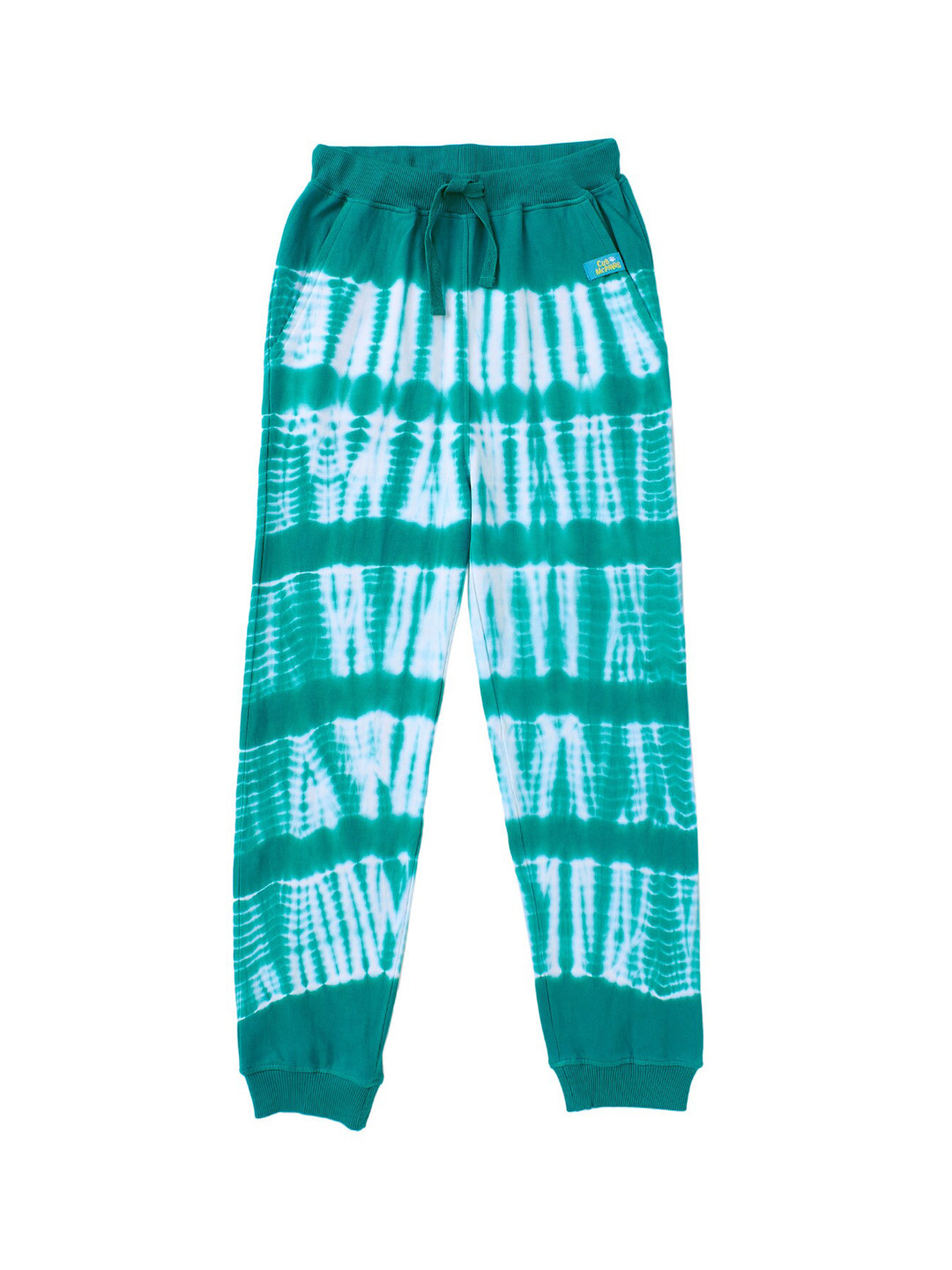 Cub McPaws Girls Blue Solid Cotton Track Pants