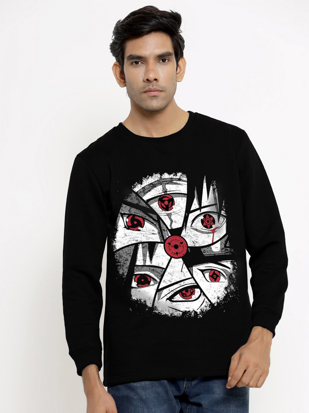 COMICSENSE Men Naruto Anime Printed Hooded Sweatshirt
