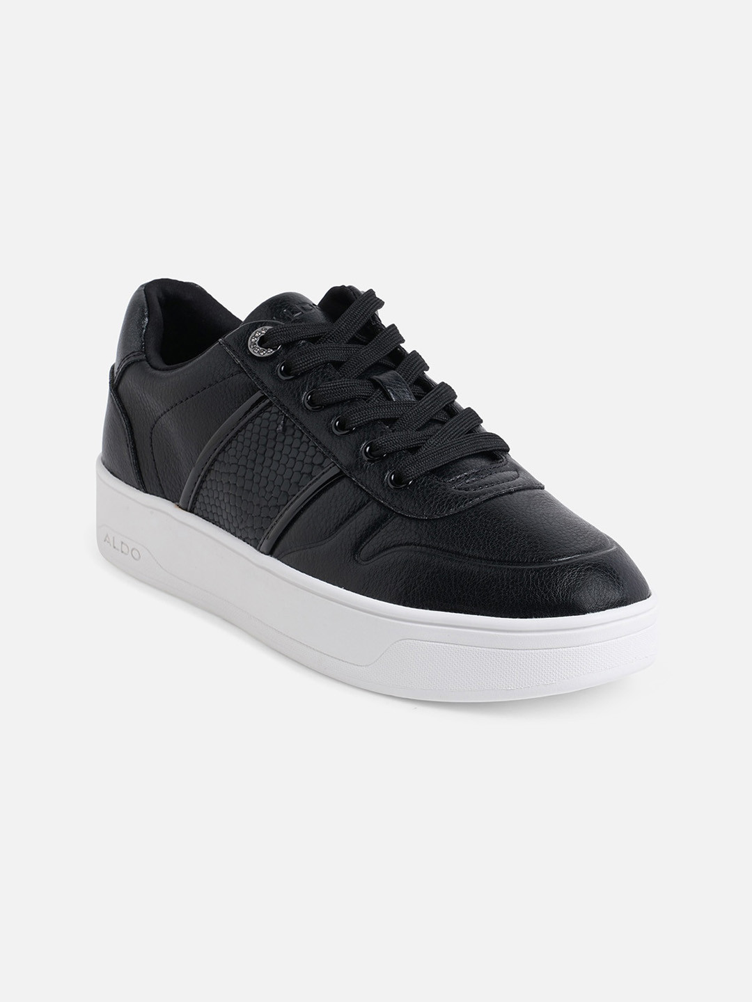ALDO Women Black Lace Up Sneakers
