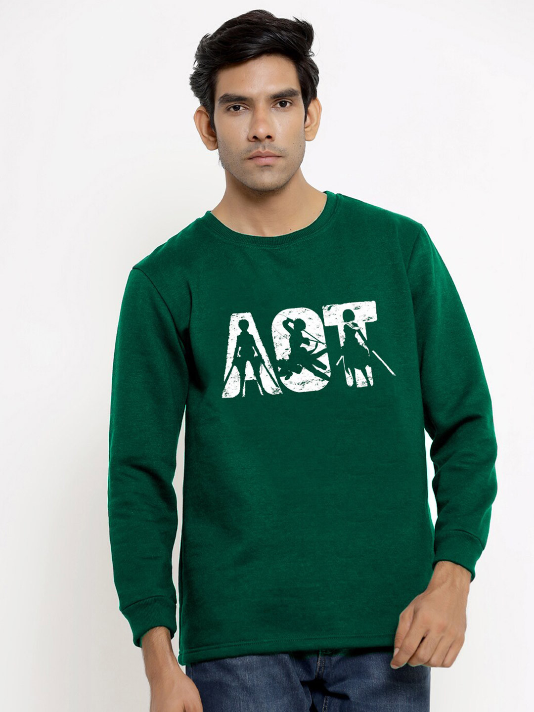 COMICSENSE Men Attack on Titan Anime Printed Men Sweatshirt