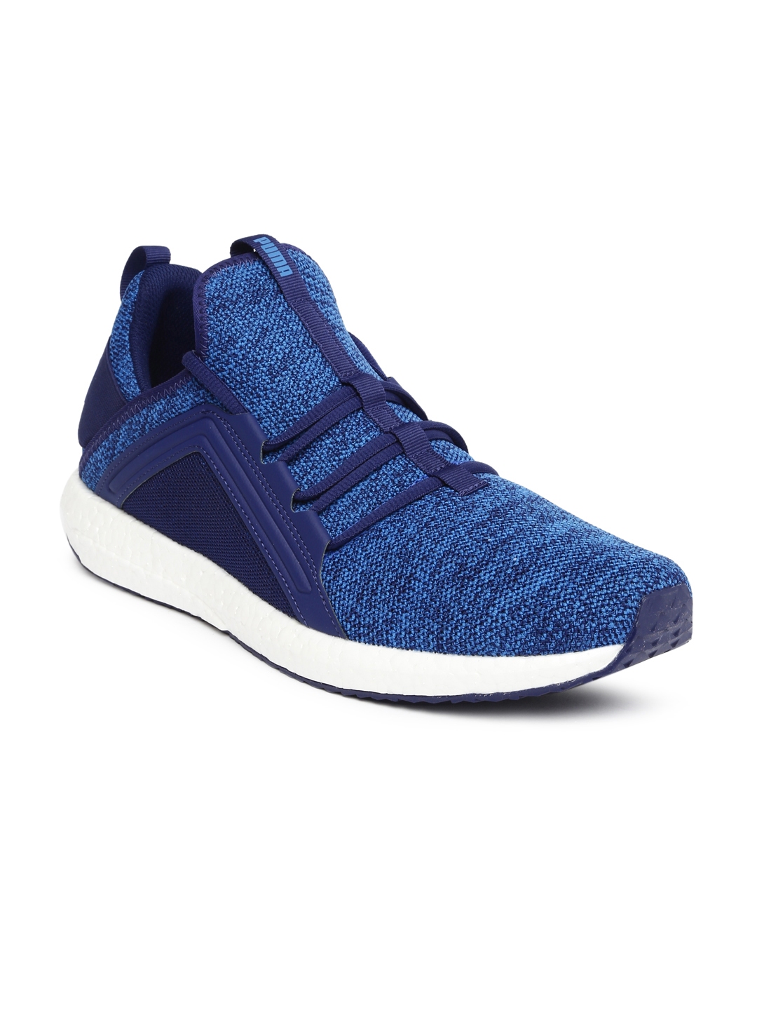Blue Mega NRGY Knit Running Shoes 