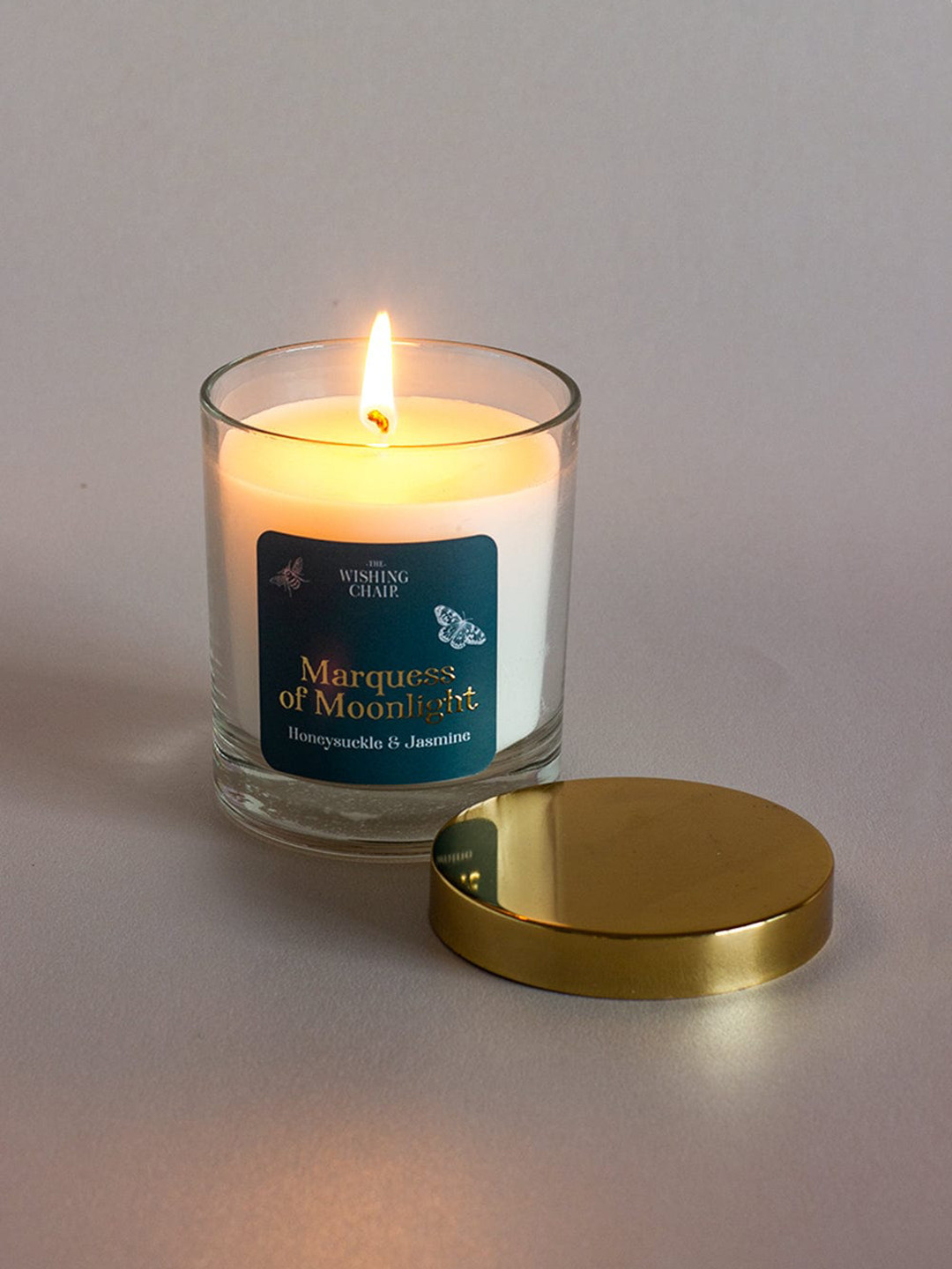 The Wishing Chair Marquess Of Moonlight Honeysuckle and Jasmine Solid Jar Candles