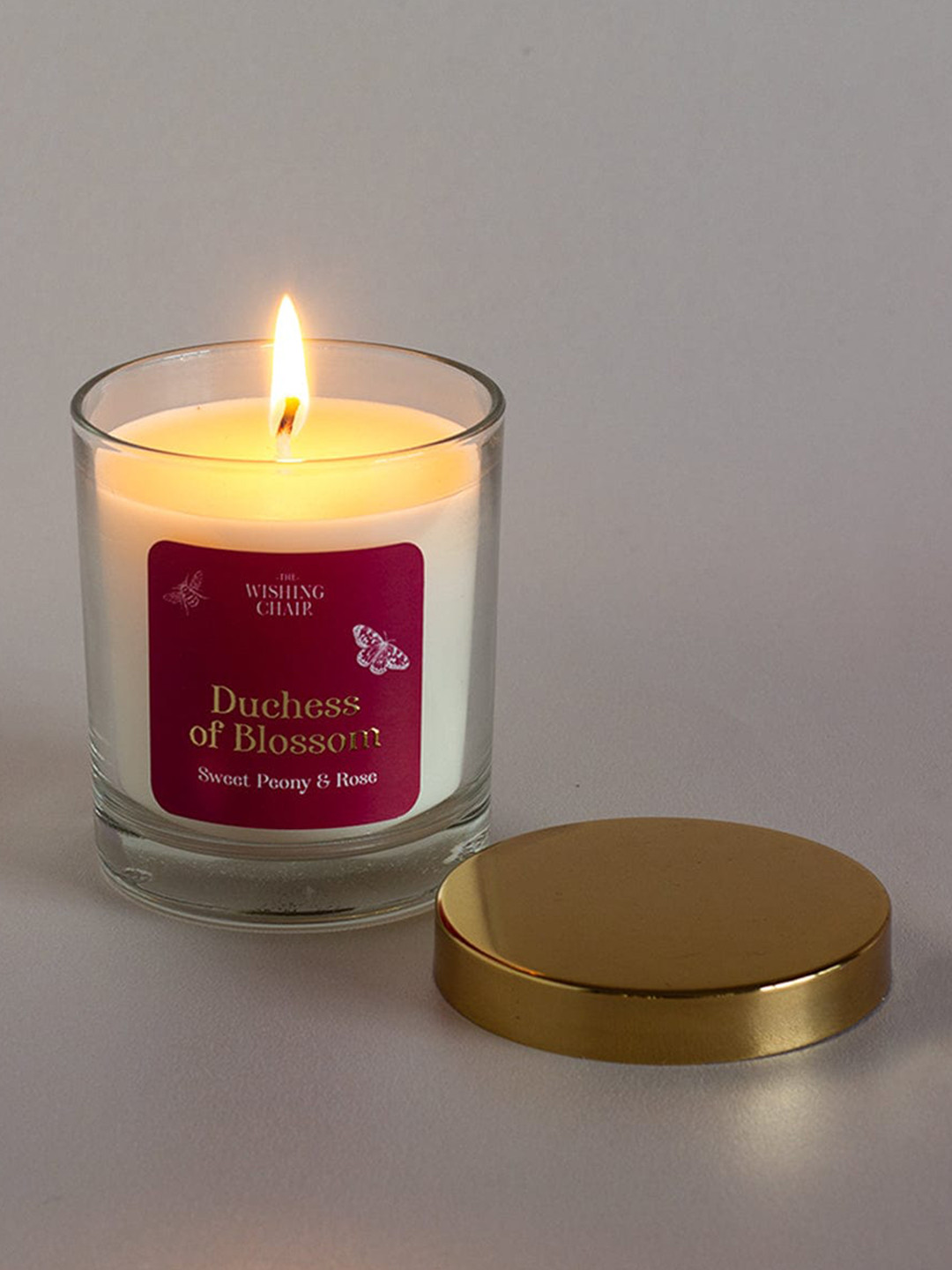 The Wishing Chair Duchess Of Blossom Sweet Peony and Roses Solid Jar Candles