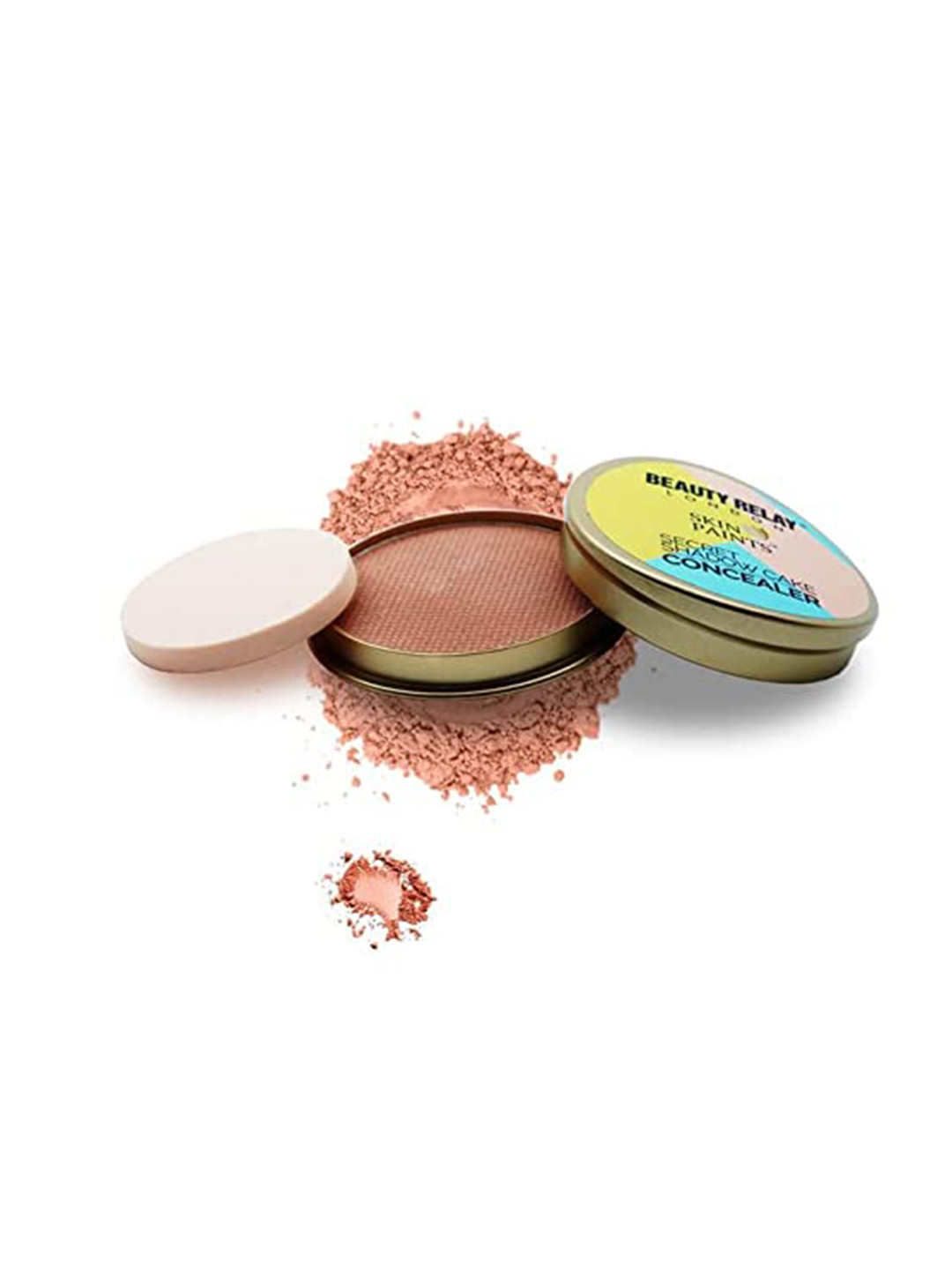 BeautyRelay London Women Skin Paints Secret Shadow Cake Concealer Powder 18g - Yellow Beige