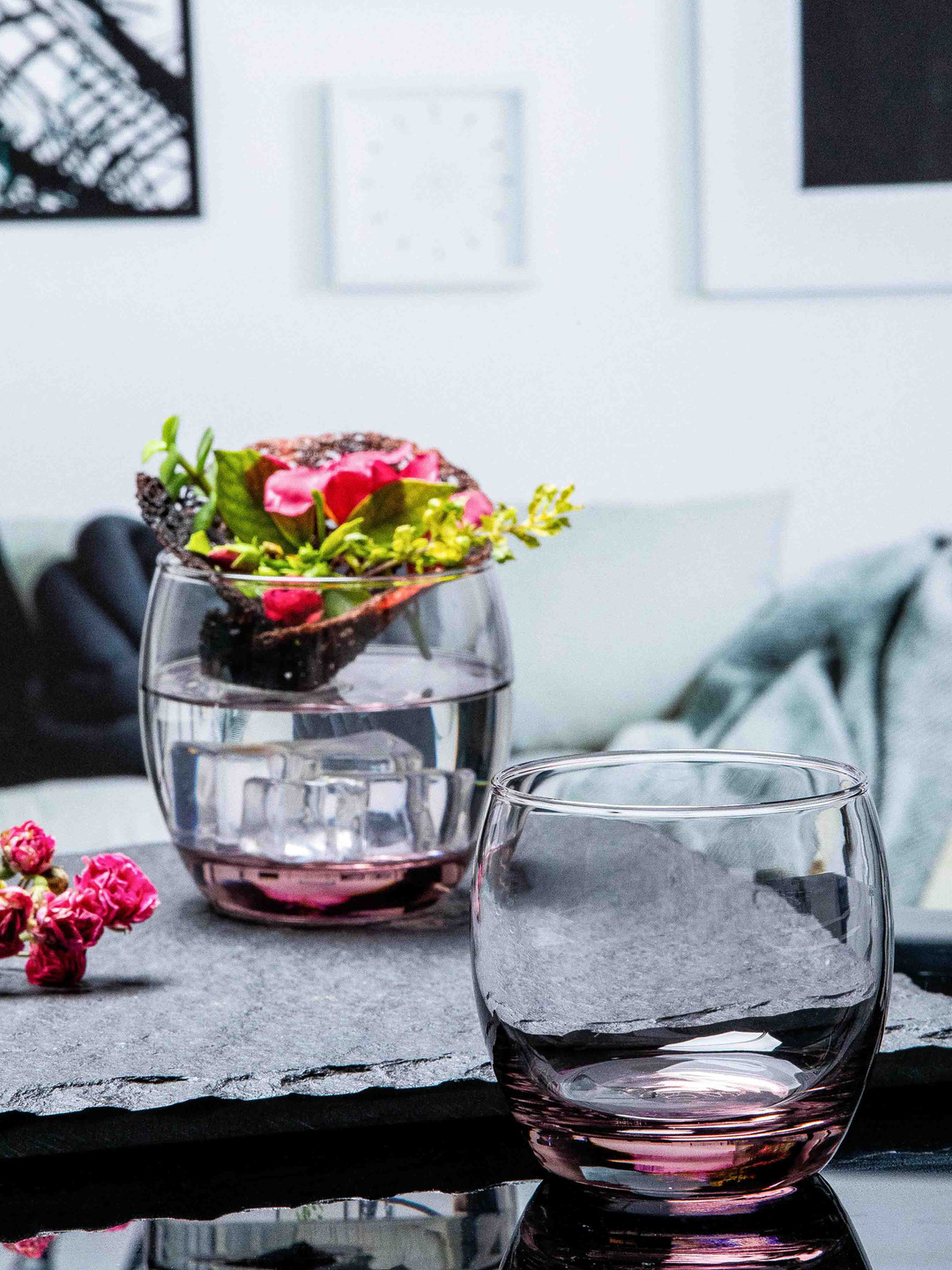 Luminarc Pink Set Of 6 Glass Tumbler 320 ml