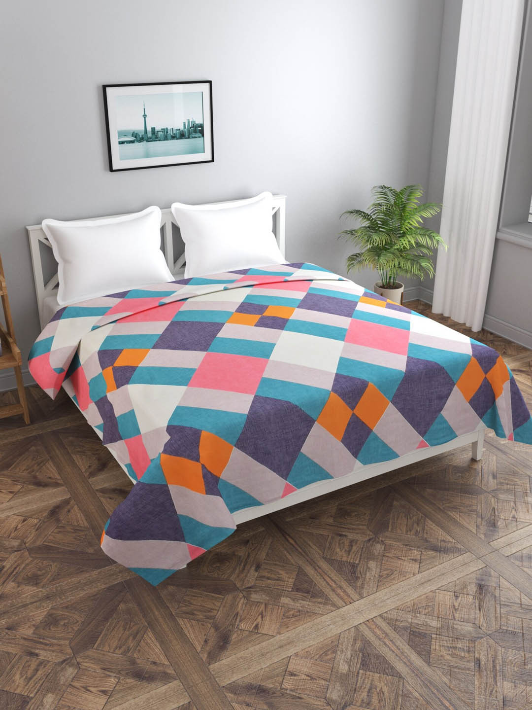 MORADO Geometric Printed Double King Duvet Cover