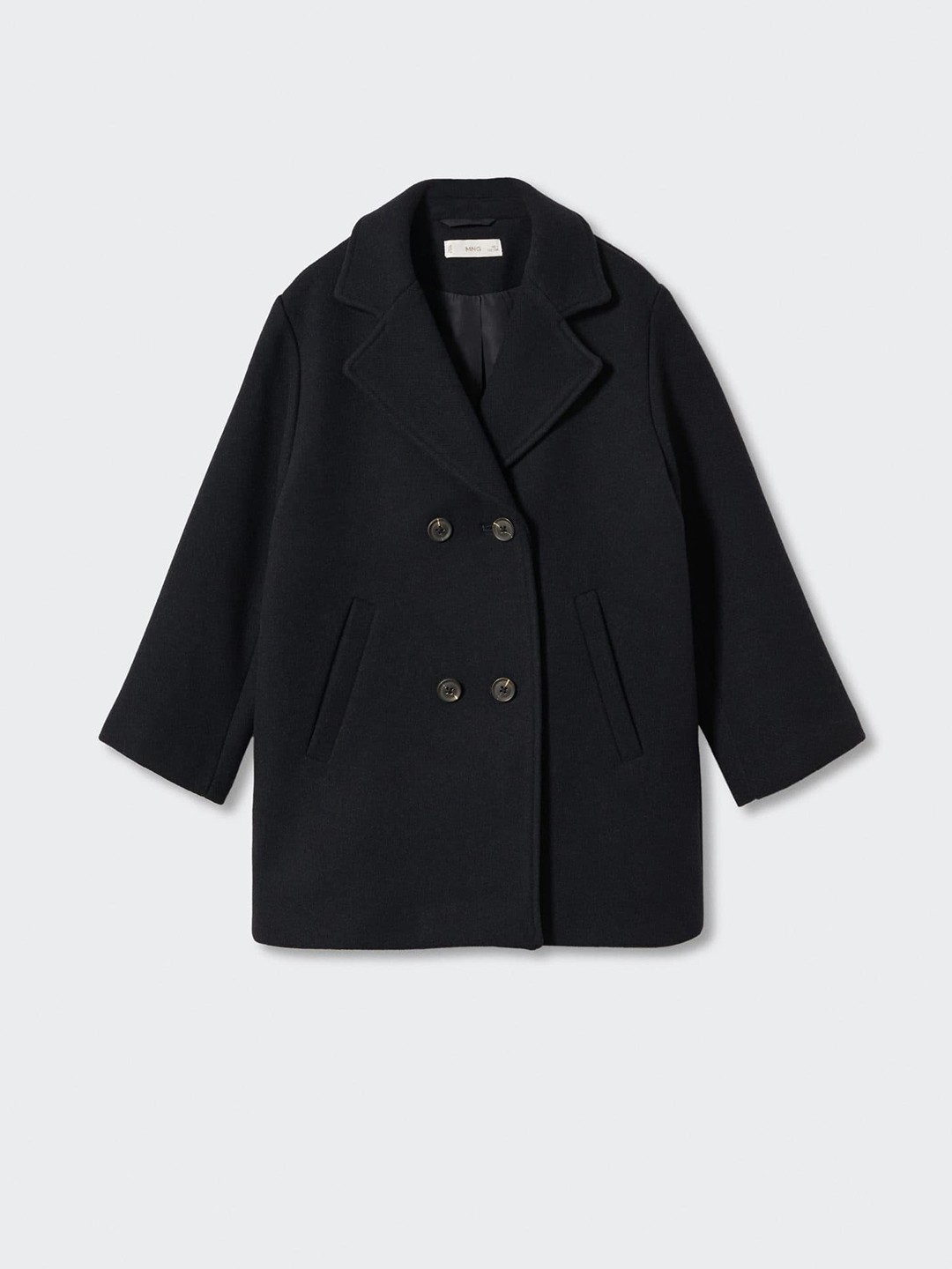 Mango Kids Girls Double Beasted Overcoat