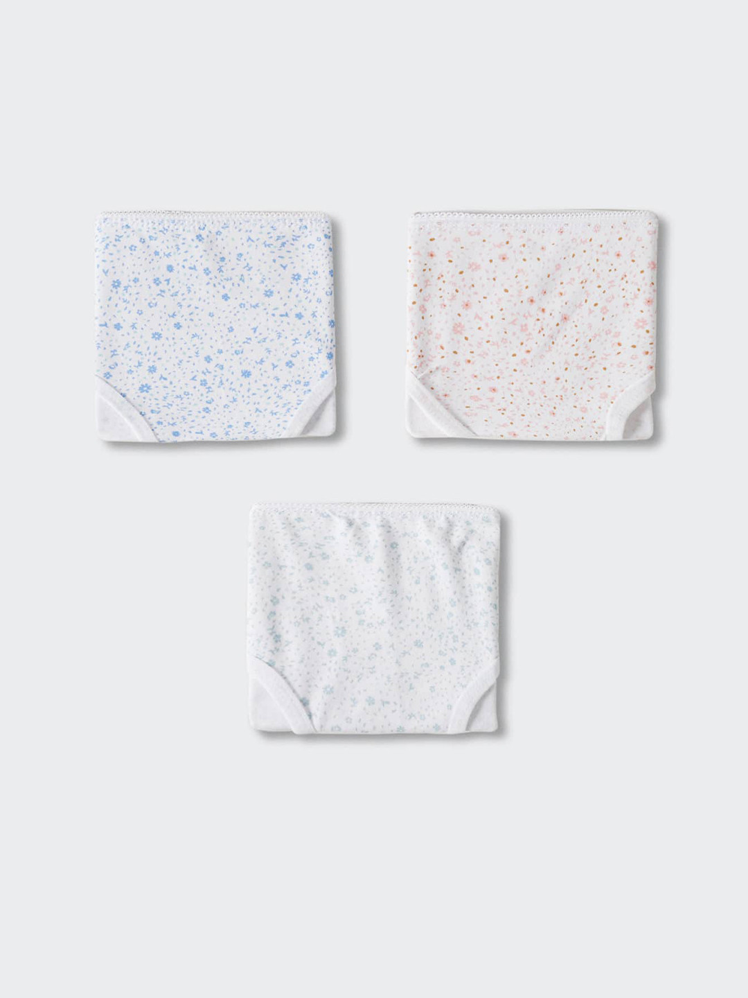 Mango Kids Girls Pack of 3 Sustainable Cotton Hipster Briefs- 37043255