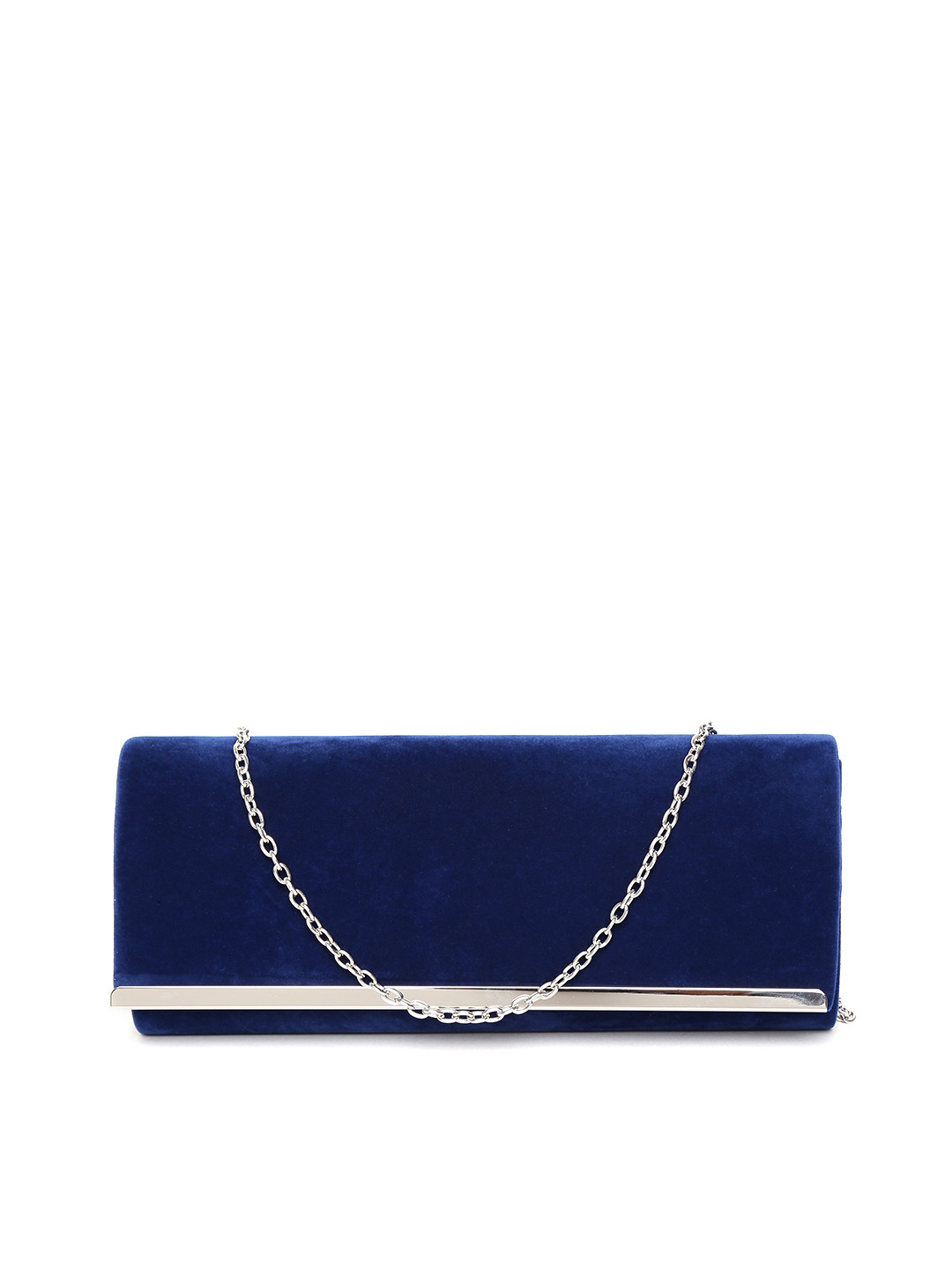 blue velvet clutch