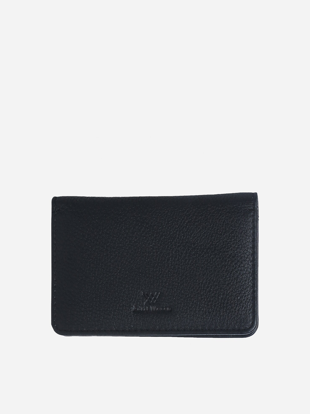 Aditi Wasan Unisex Black Leather Card Holder