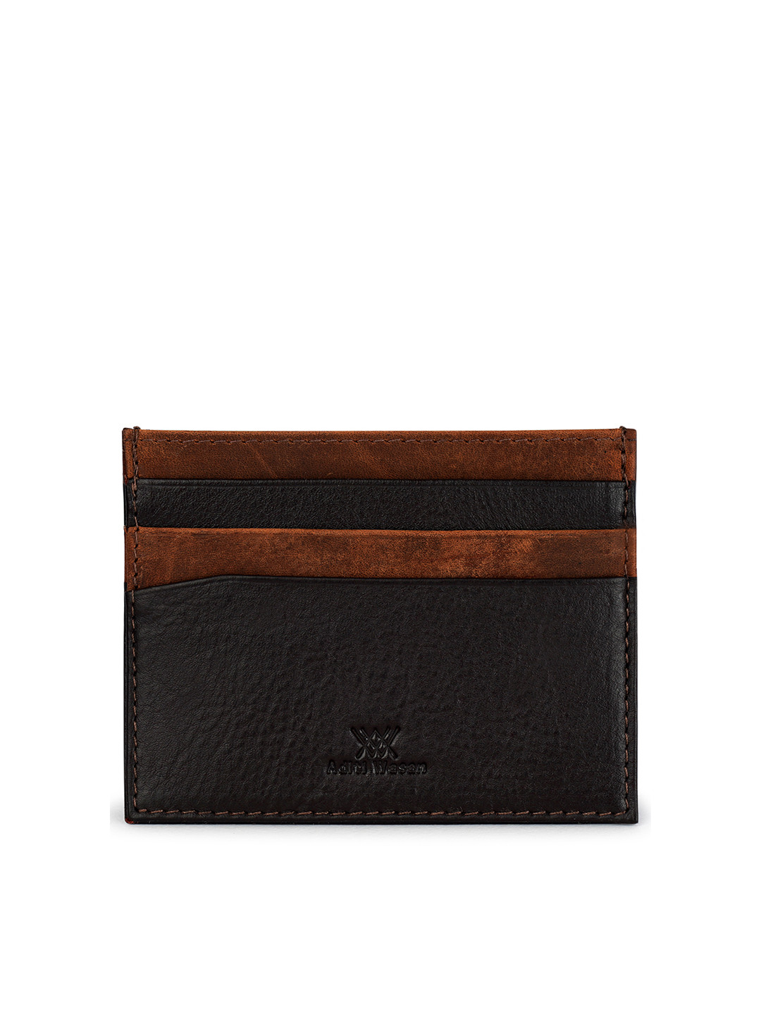 Aditi Wasan Unisex Brown Leather Card Holder