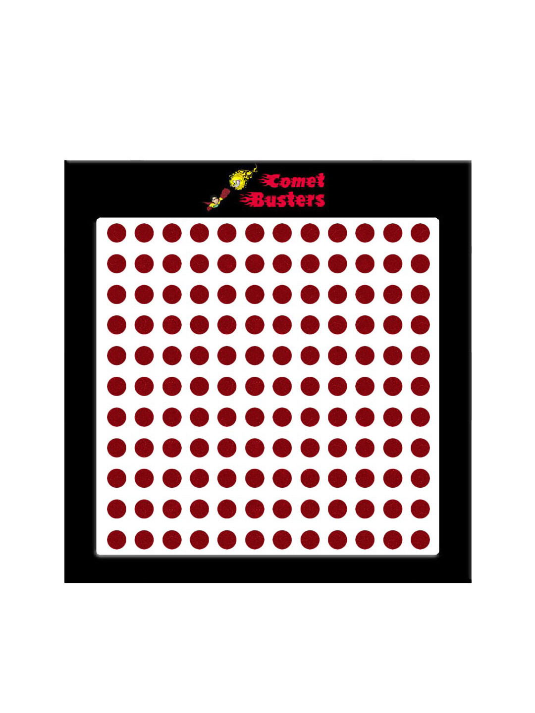 Comet Busters 132 Pcs Reusable Designer Bindis - Maroon
