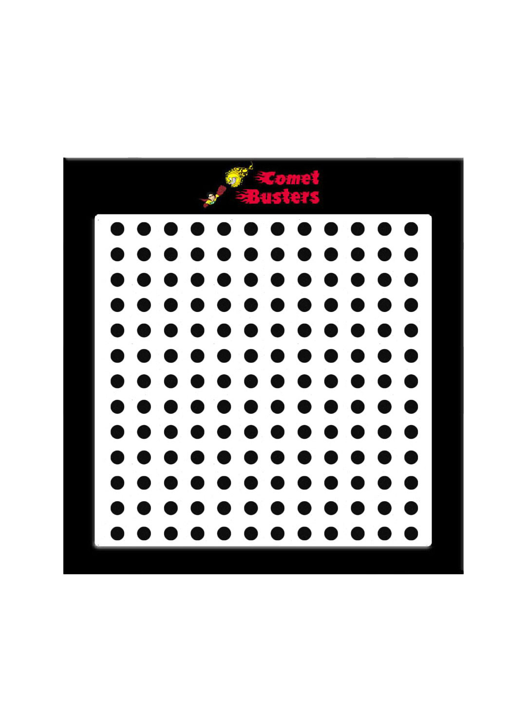 Comet Busters 156 Pcs Reusable Designer Bindis - Black