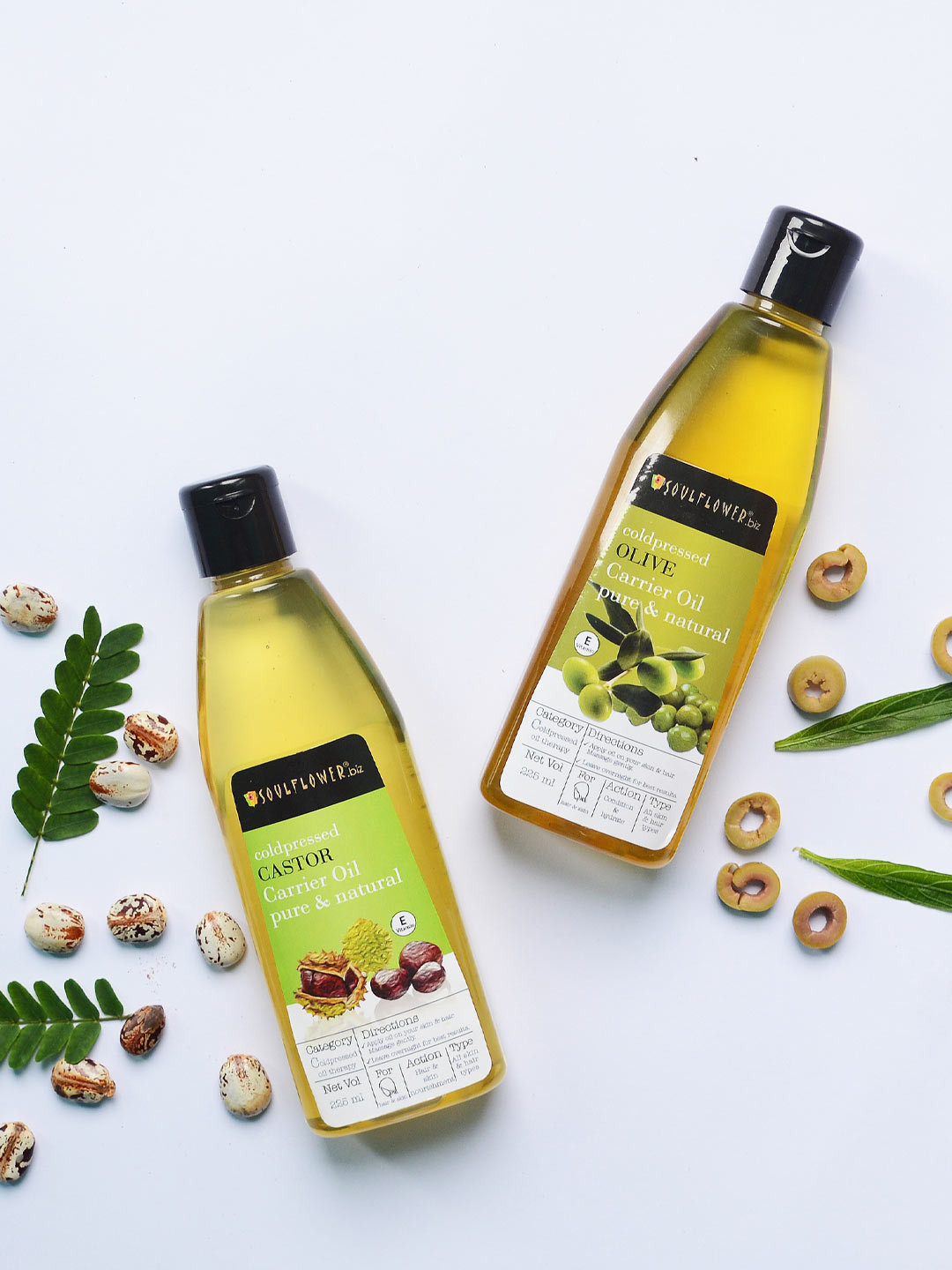 Buy Soulflower Sustainable Set Of 2 Coldpressed Castor Olive Carrier Oils 225 Ml Hair Oil For Unisex 2043381 Myntra Oil is having good protective property, it helps to reduce, heals hair oil should be apply on hair shafts, not on scalp ,since scalp is already oily area and excessive oil will. soulflower sustainable set of 2 coldpressed castor olive carrier oils 225 ml