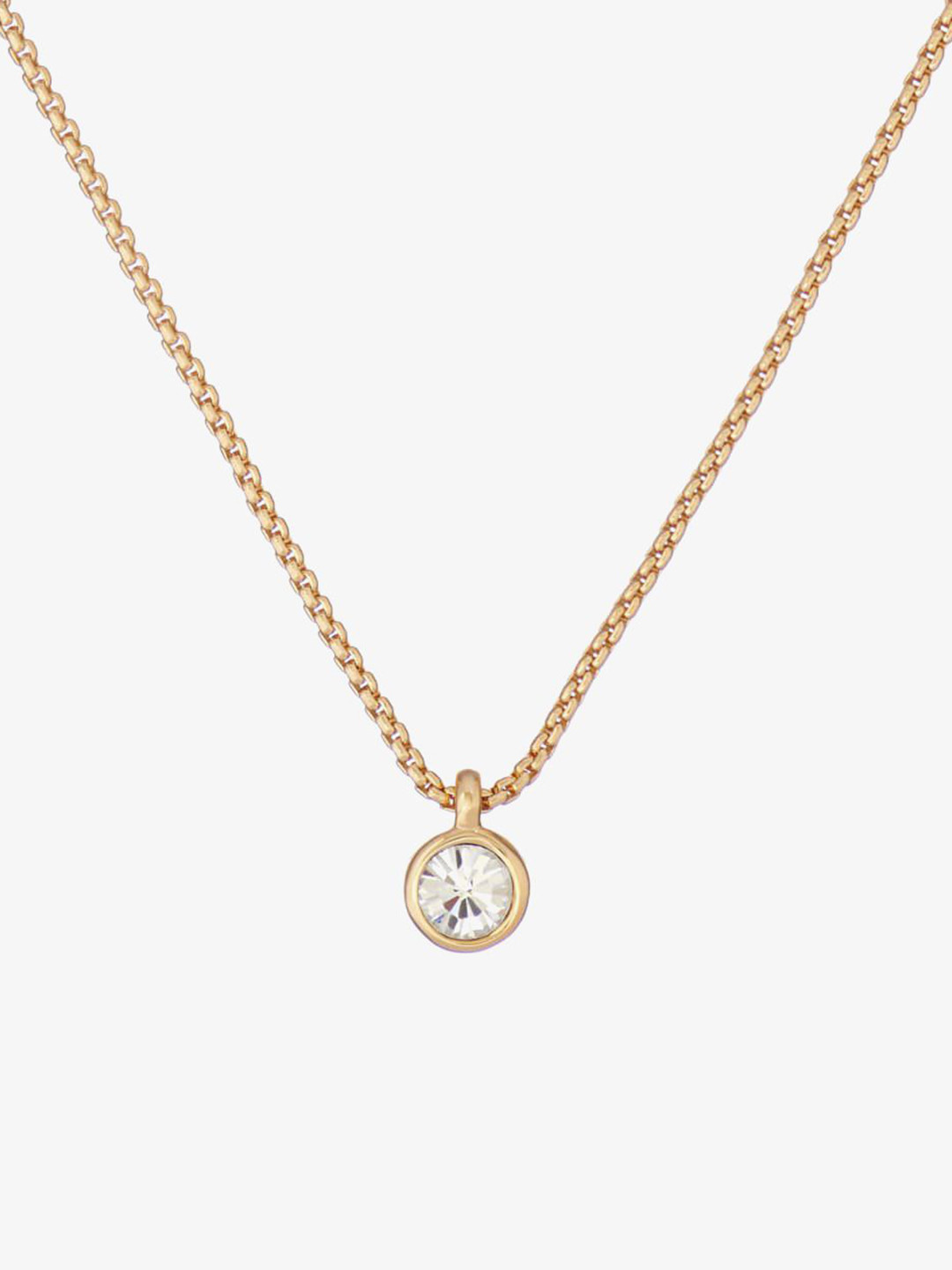 Ted Baker Gold Toned Crystal Studded Pendant