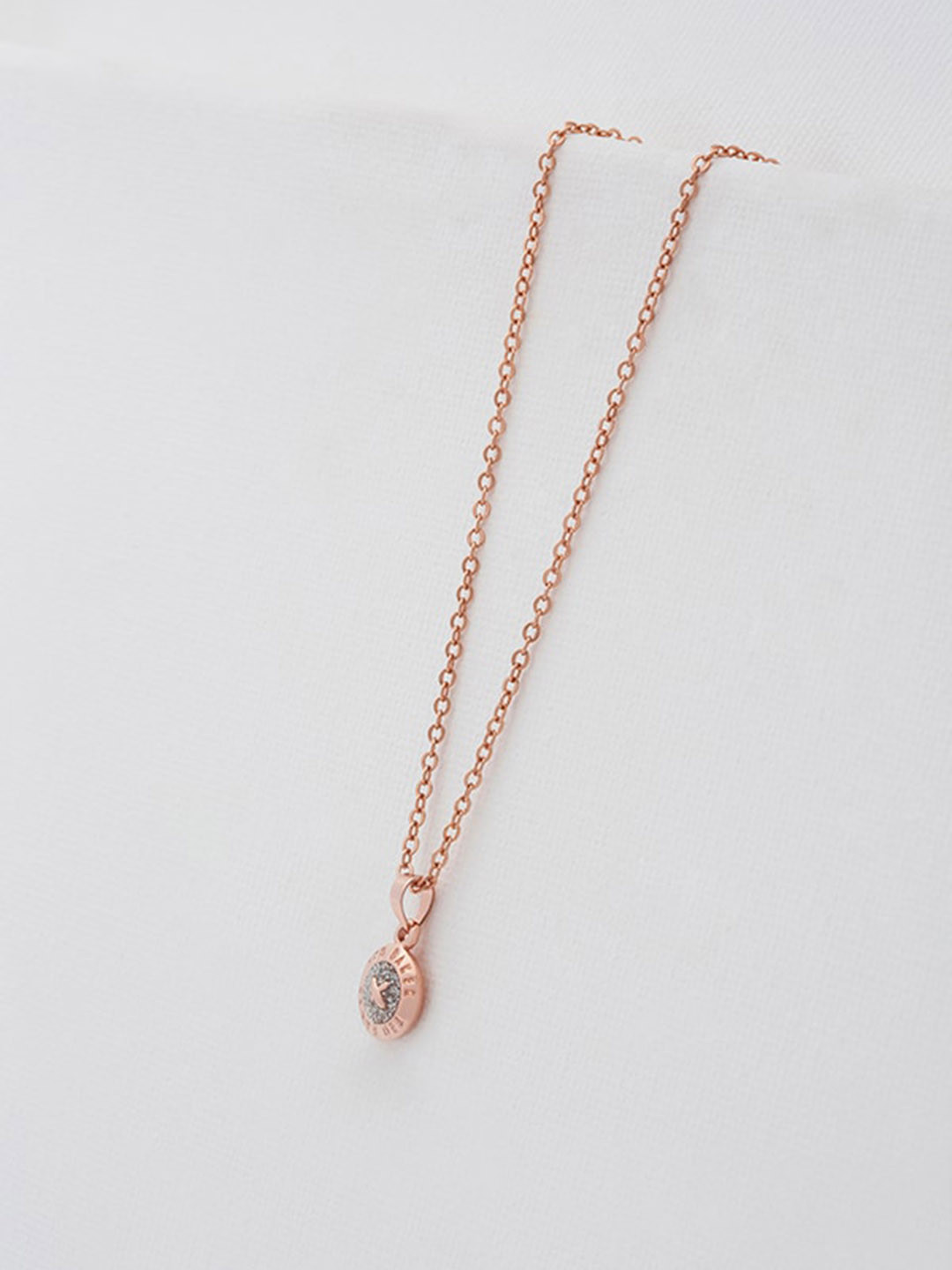 Ted Baker Woman Rose Enamel Mini Button Pendant