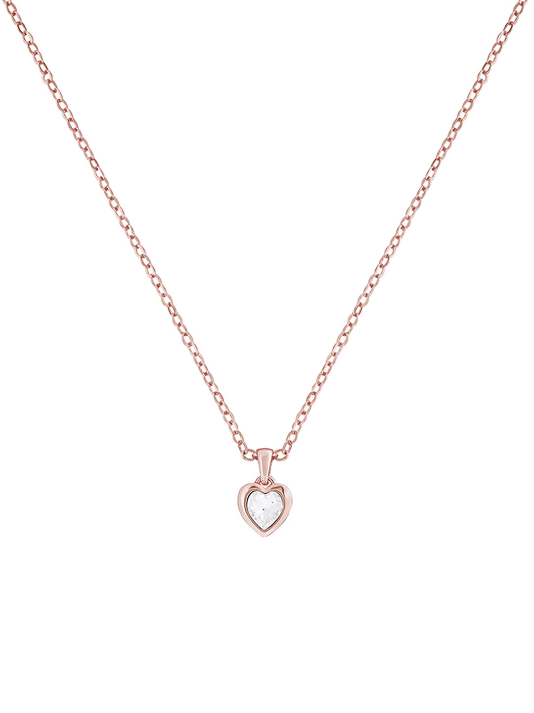 Ted Baker Women Crystal Heart Pendant With Chain