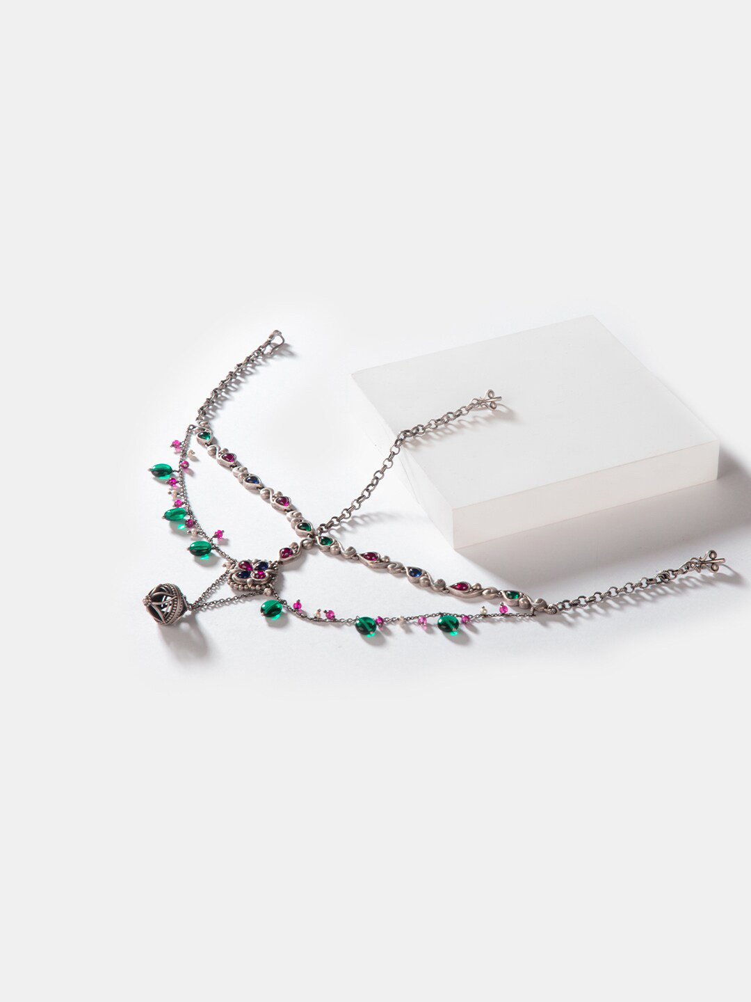 SHAYA 925 Silver Oxidised Matha Patti