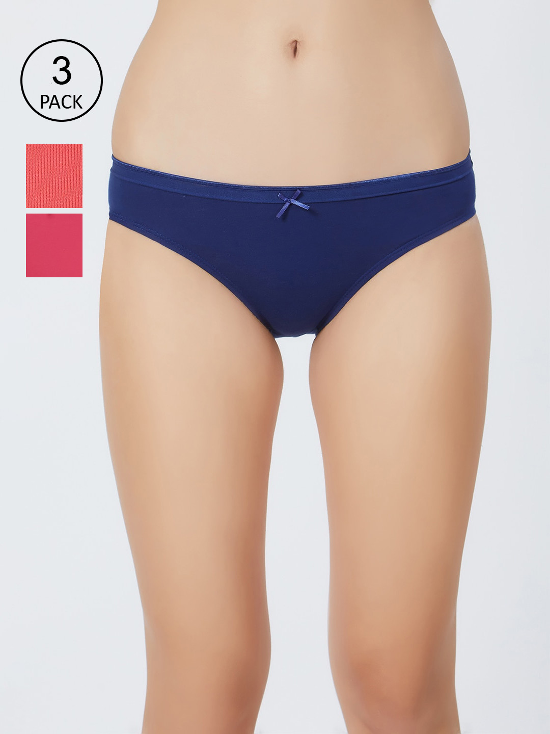 SOIE Women Mid Rise Medium Coverage Solid Colour Cotton Stretch Brief Panty