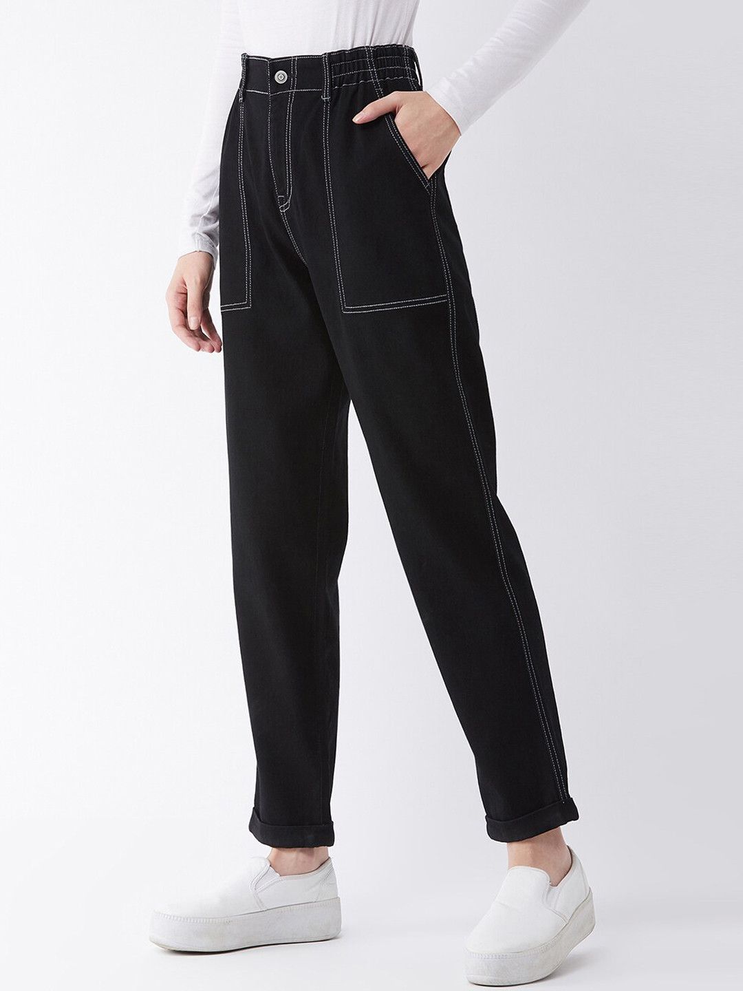 Miss Chase Women Stretchable High-Rise Jeans