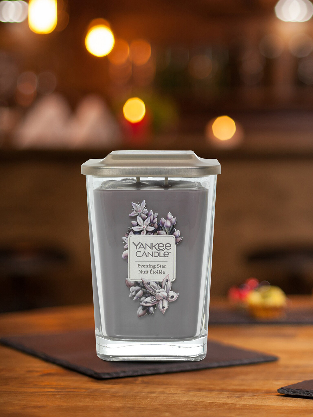 YANKEE CANDLE Elevation Large -Evening Star 2 Wick Solid Geometric Regular Jar Candles