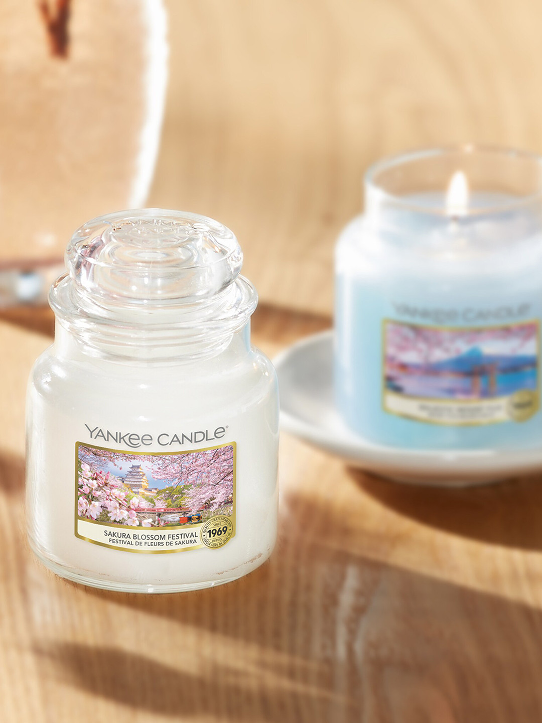 YANKEE CANDLE Sakura Blossom Sakura blossom Festival Solid Geometric Regular Jar Candles