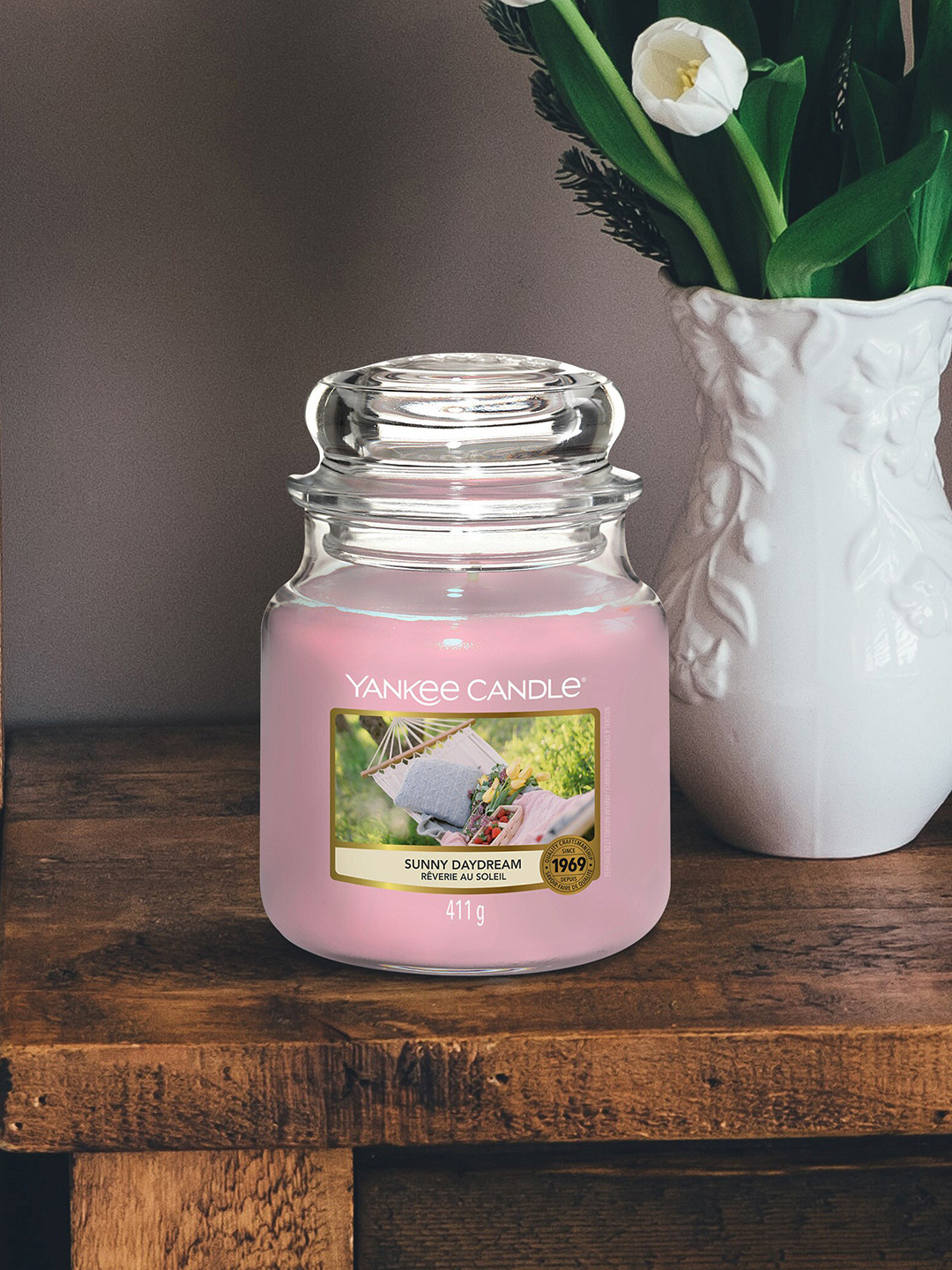 YANKEE CANDLE Sunny Daydream Scented 1 Wick Solid Geometric Regular Jar Candles