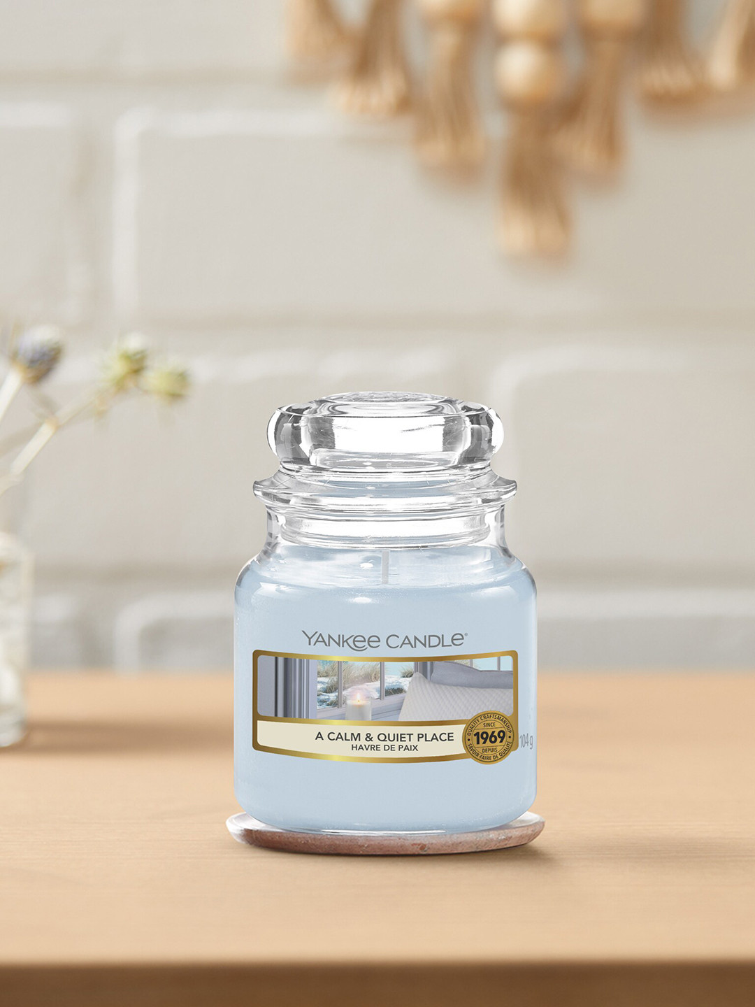 YANKEE CANDLE Calm and Quiet Place Scented 1 Wick Solid Geometric Regular Jar Candles