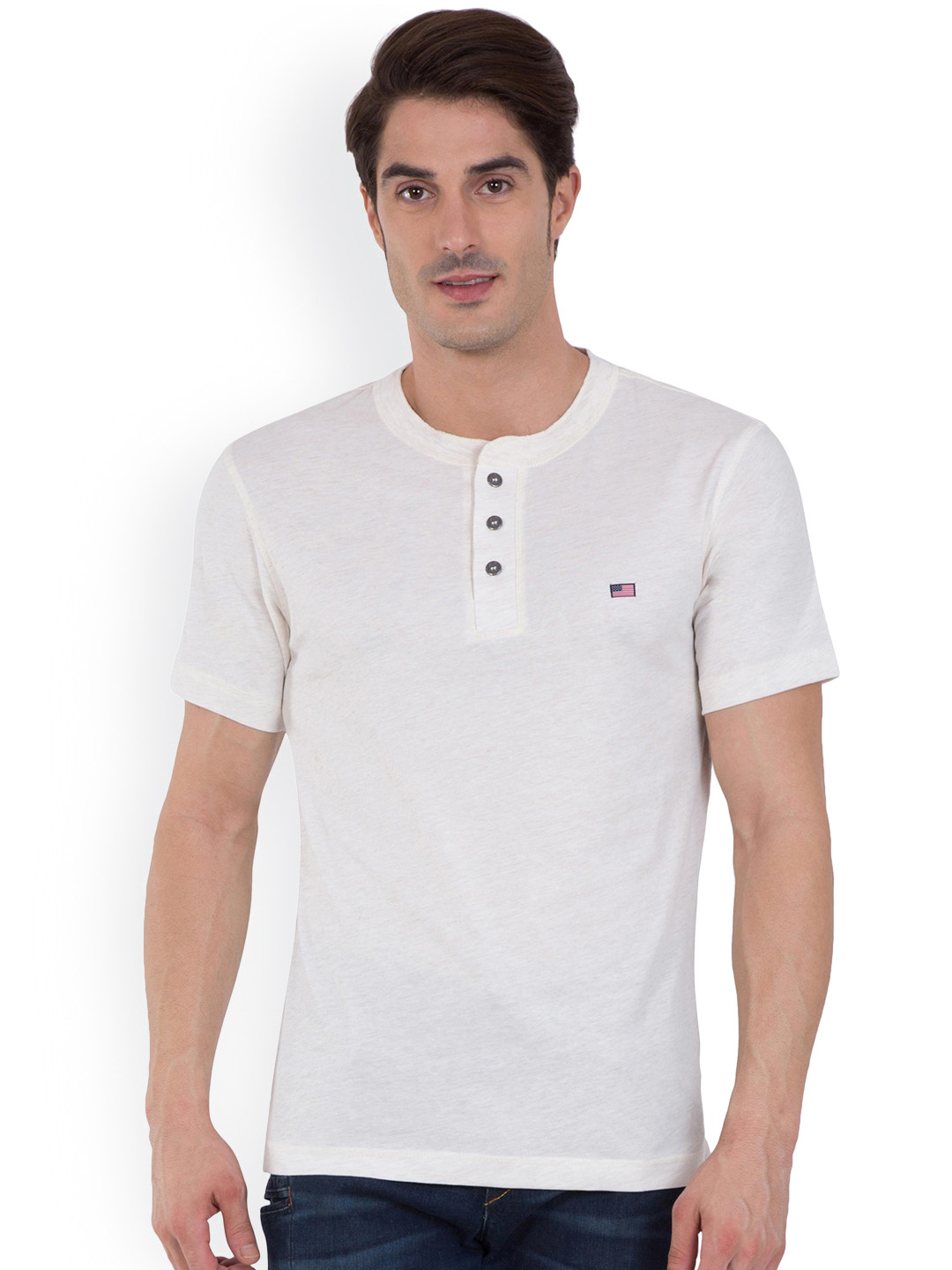 Buy Jockey Men Cream Coloured Solid 