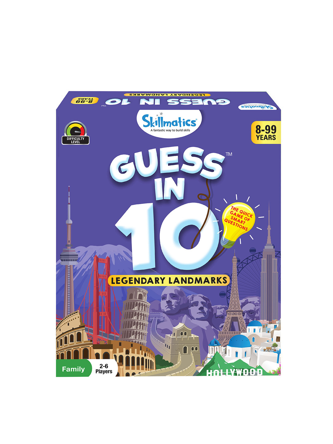 Skillmatics Kids Blue Legendary Landmarks Card Game