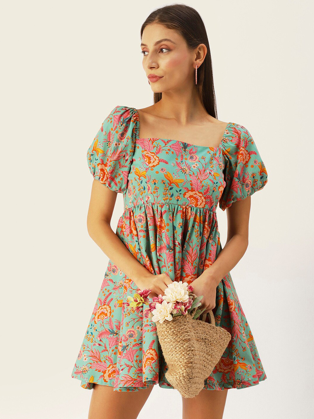DressBerry Women Floral Empire Dress