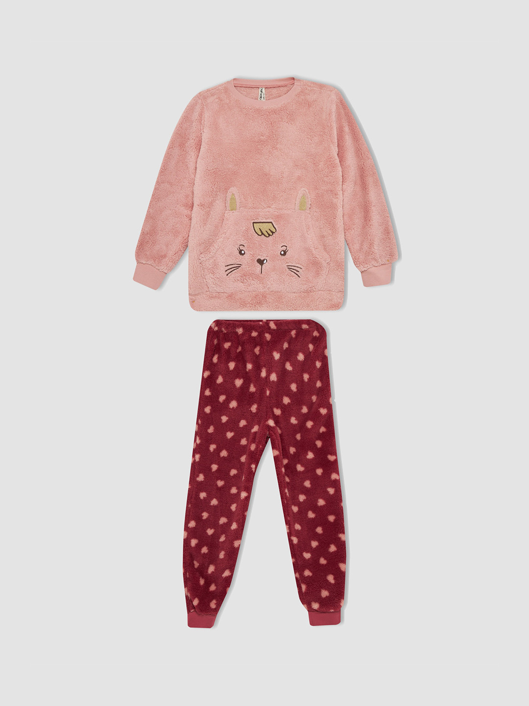 DeFacto Girls Embroidered Thermal Set