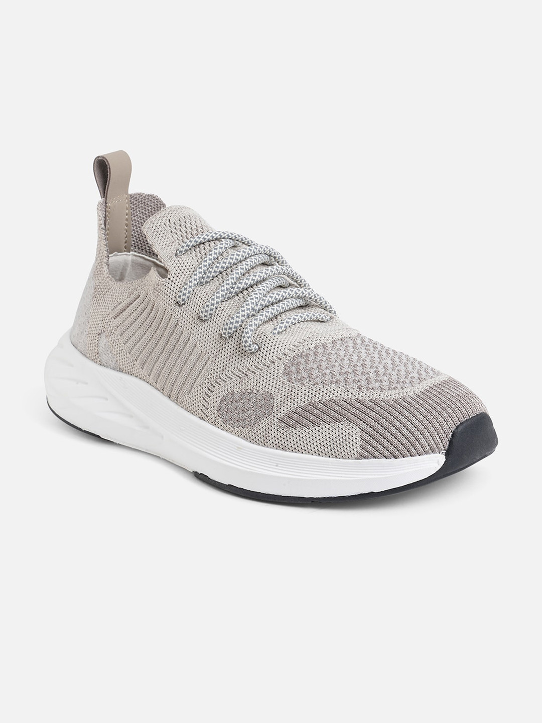 Call It Spring Men Grey Woven Design Lace-Up Sneakers