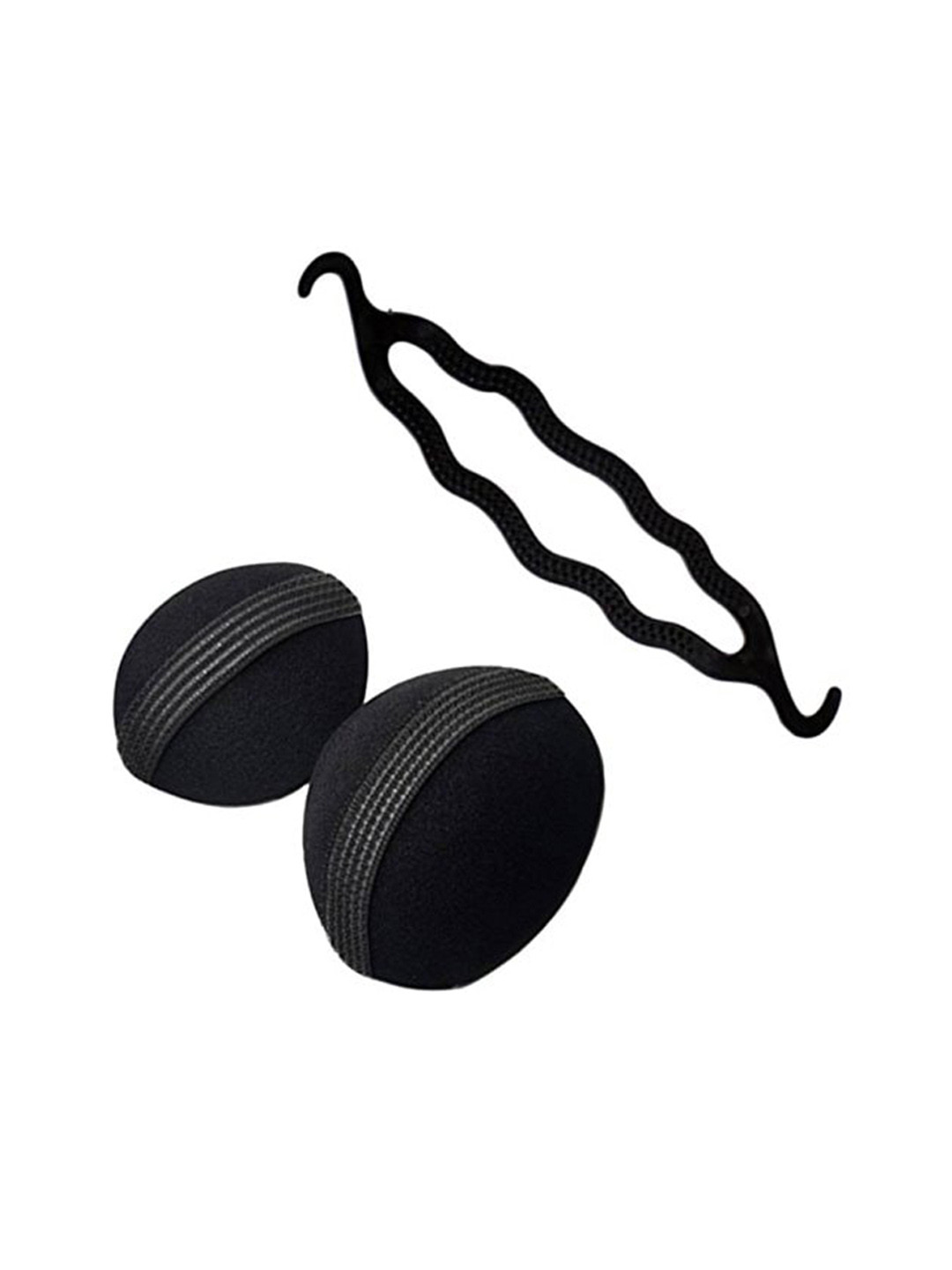 CHRONEX Style Donut Bun Maker Bun Clip - Black