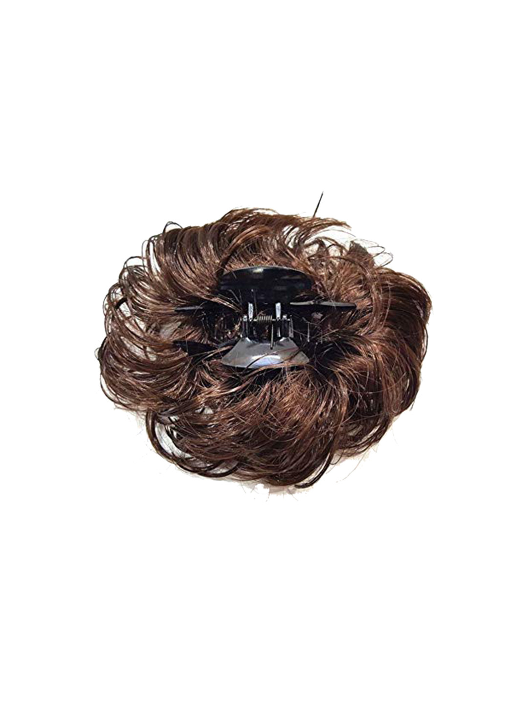 CHANDERKASH Set Of 2 Brown Hair Extension With 1 Bun Maker