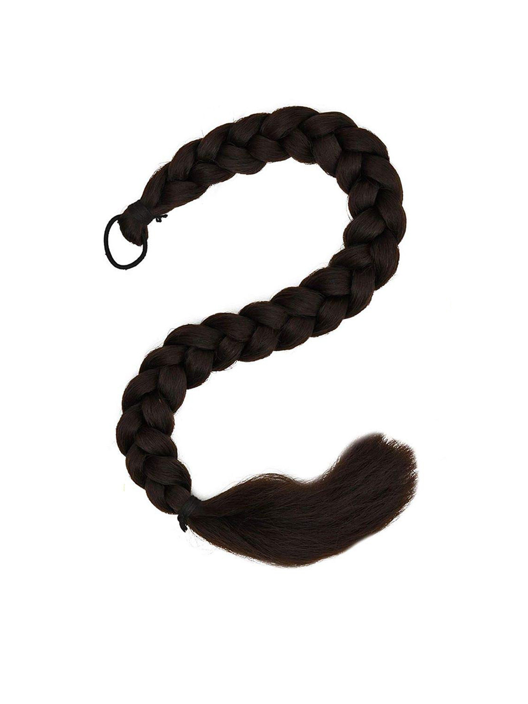 Chanderkash 24'inches Synthetic & Nylon Long Punjabi Parandi Braids Hair Extensions