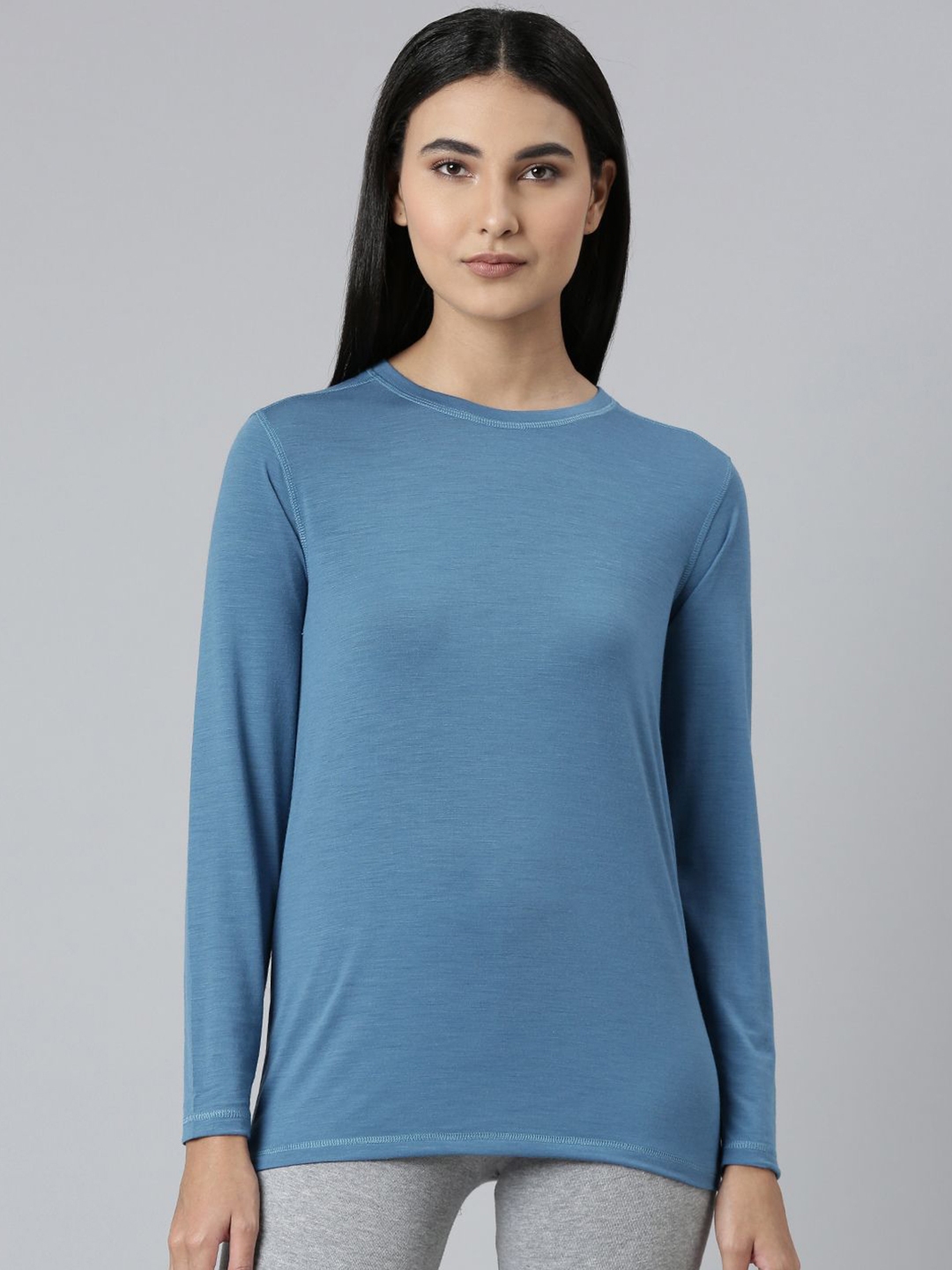 Buy Kosha Women Pastel blue Merino Wool Bamboo Lightweight Heat Retention Thermal Top Thermal Tops for Women 20457442 Myntra