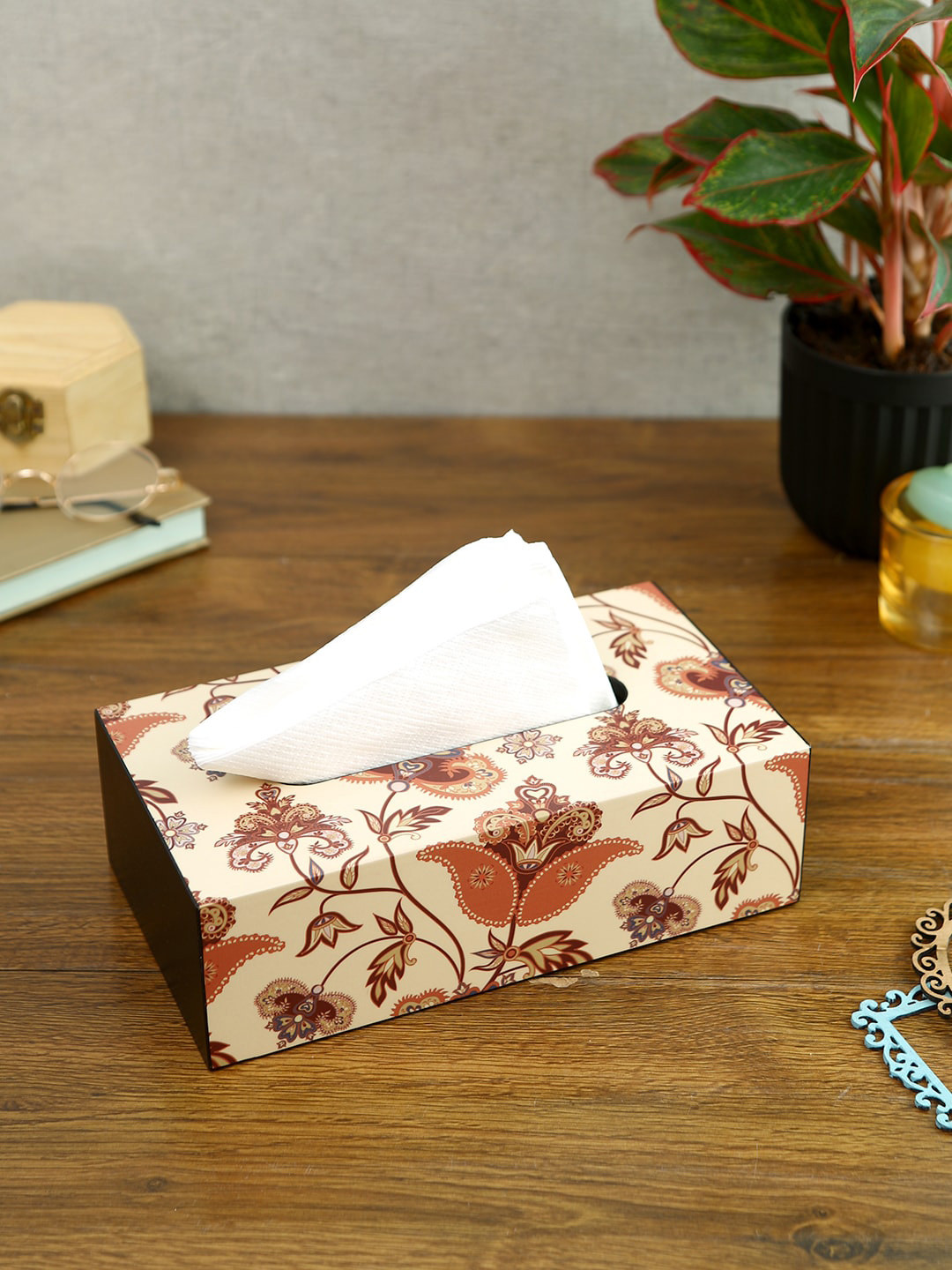 Reinvention Factory Floral Printed Tissue Holder