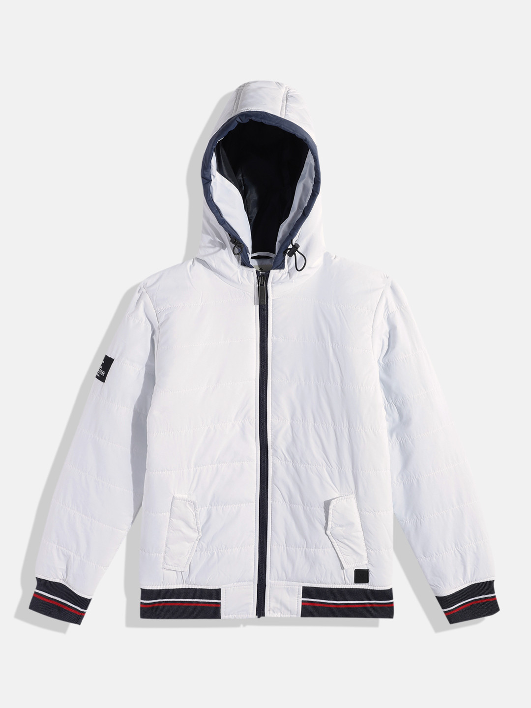 WROGN YOUTH Boys White Solid Puffer Jacket