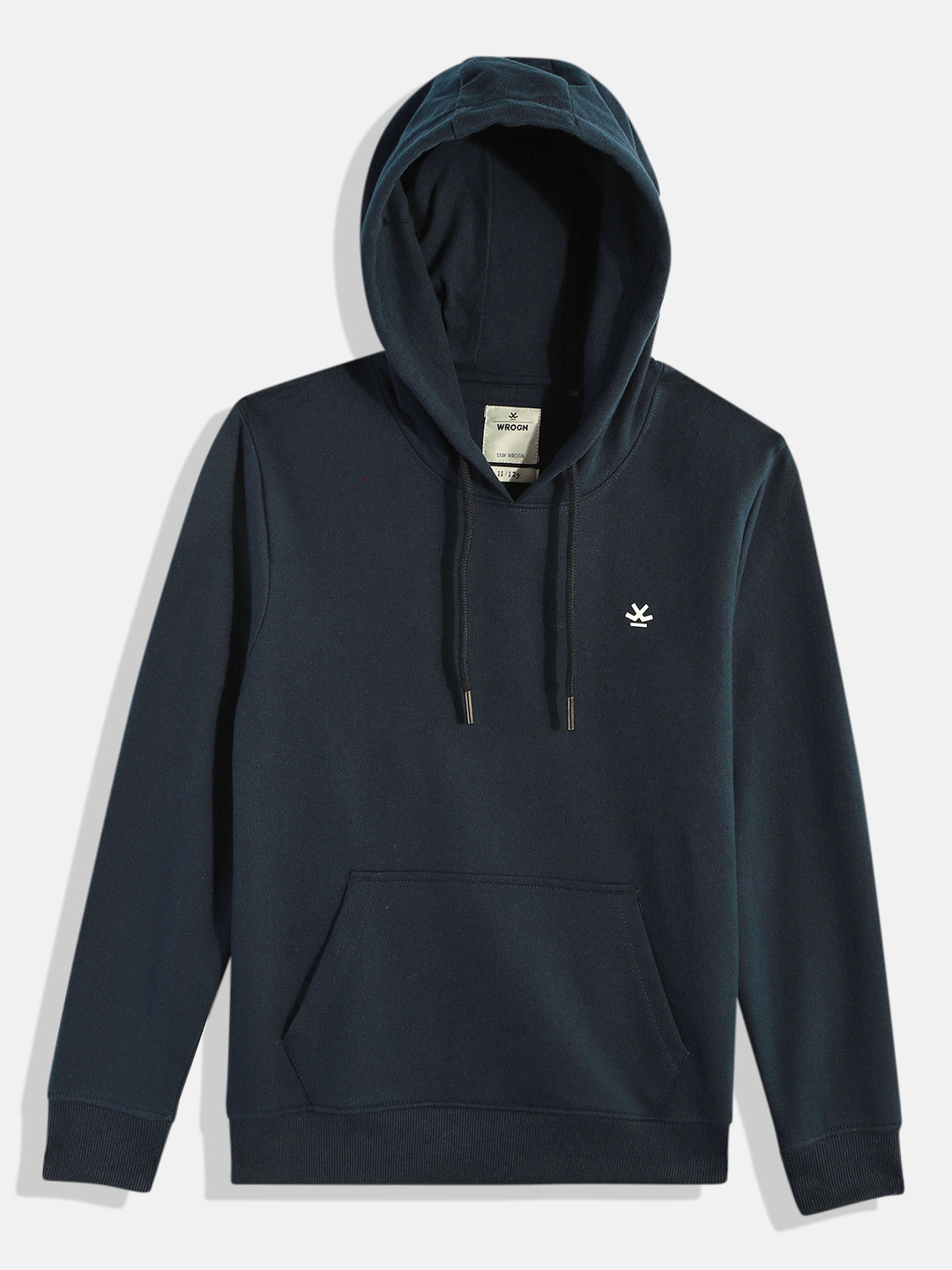 WROGN YOUTH Boys Navy Blue Hooded Sweatshirt