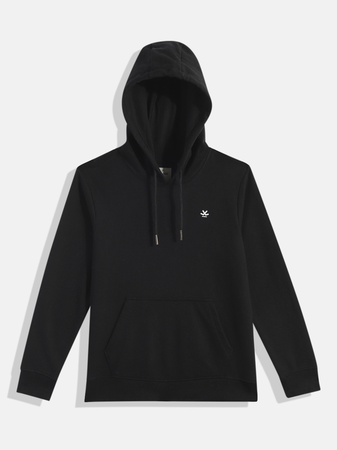 WROGN YOUTH Boys Black Hooded Sweatshirt