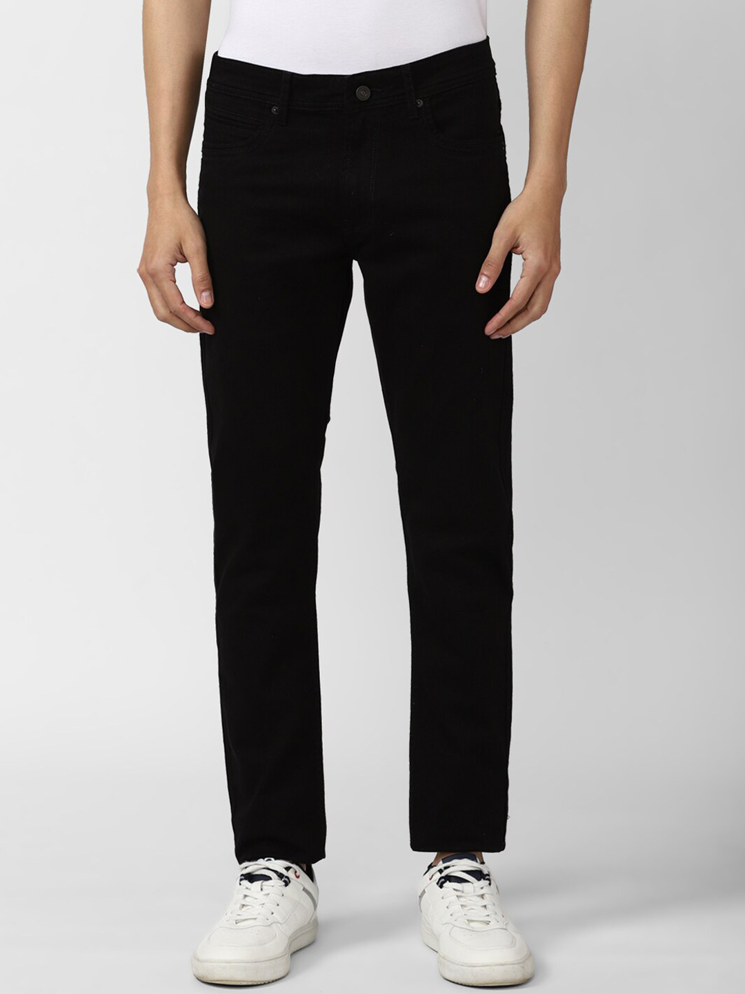 Peter England Casuals Men Black Regular Fit Jeans